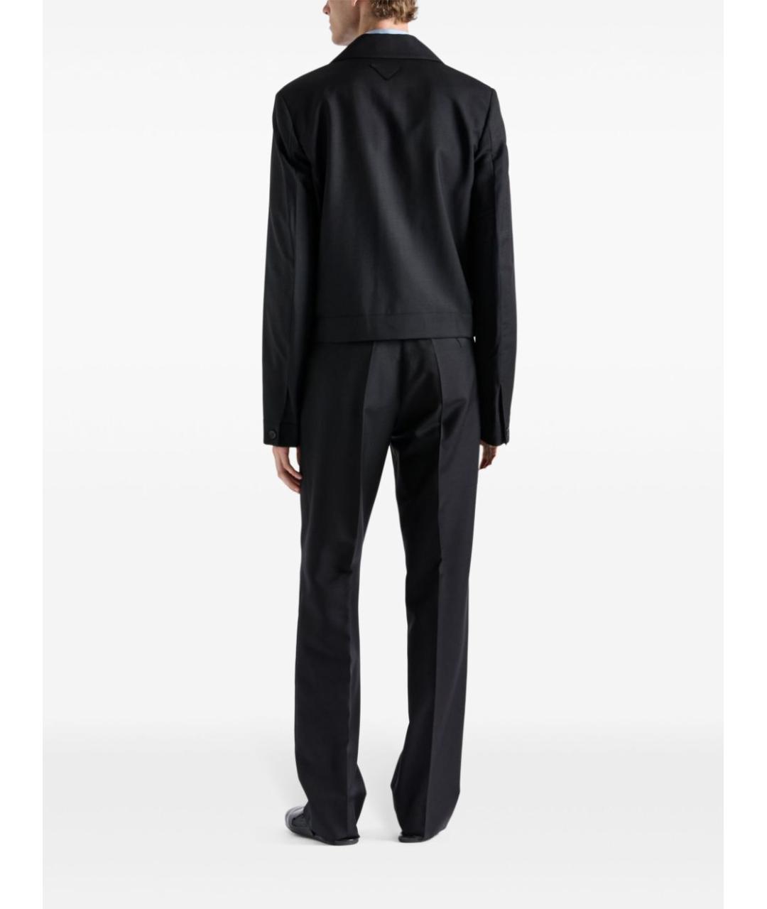 PRADA Черная шерстяная куртка, фото 3