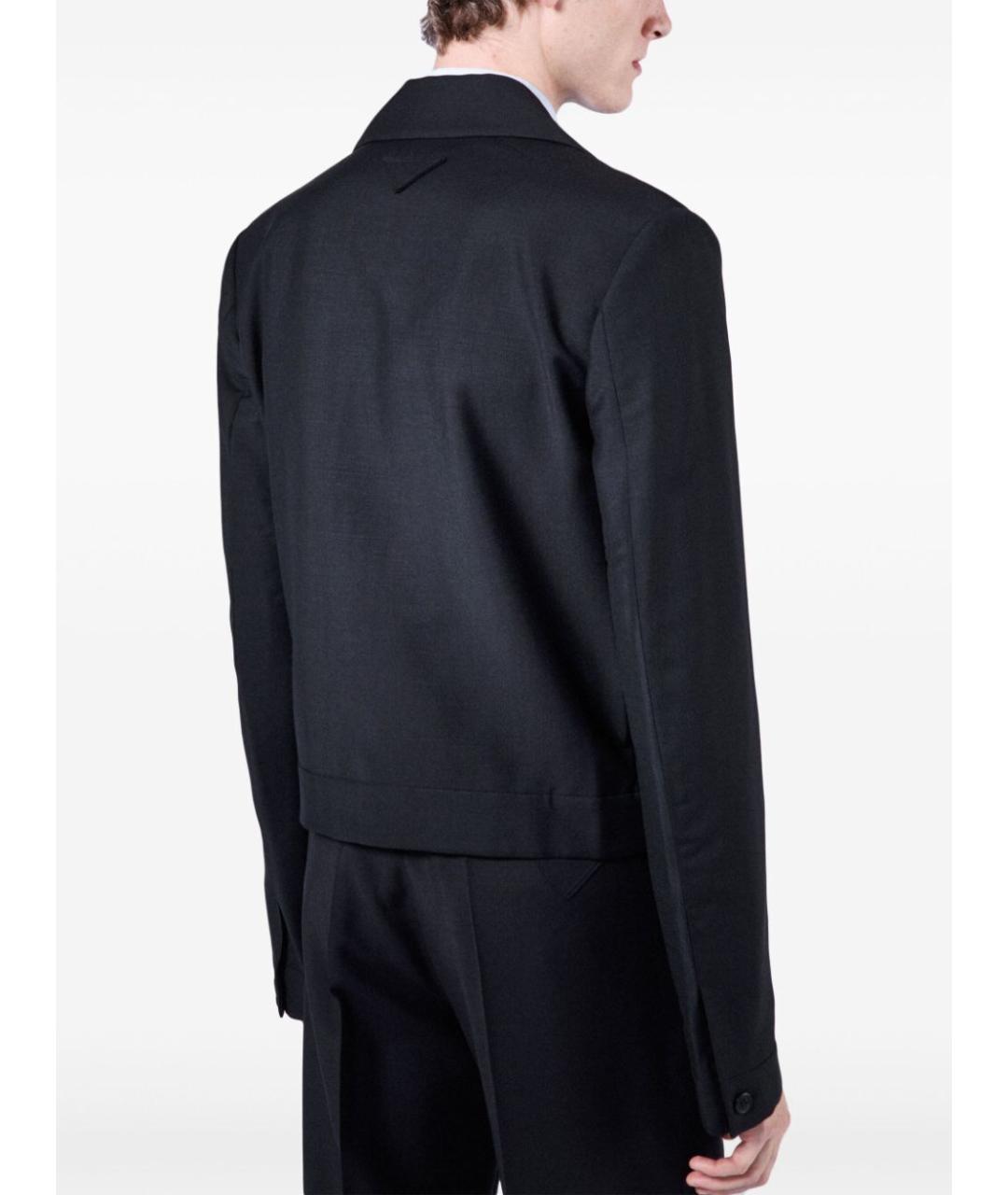 PRADA Черная шерстяная куртка, фото 4