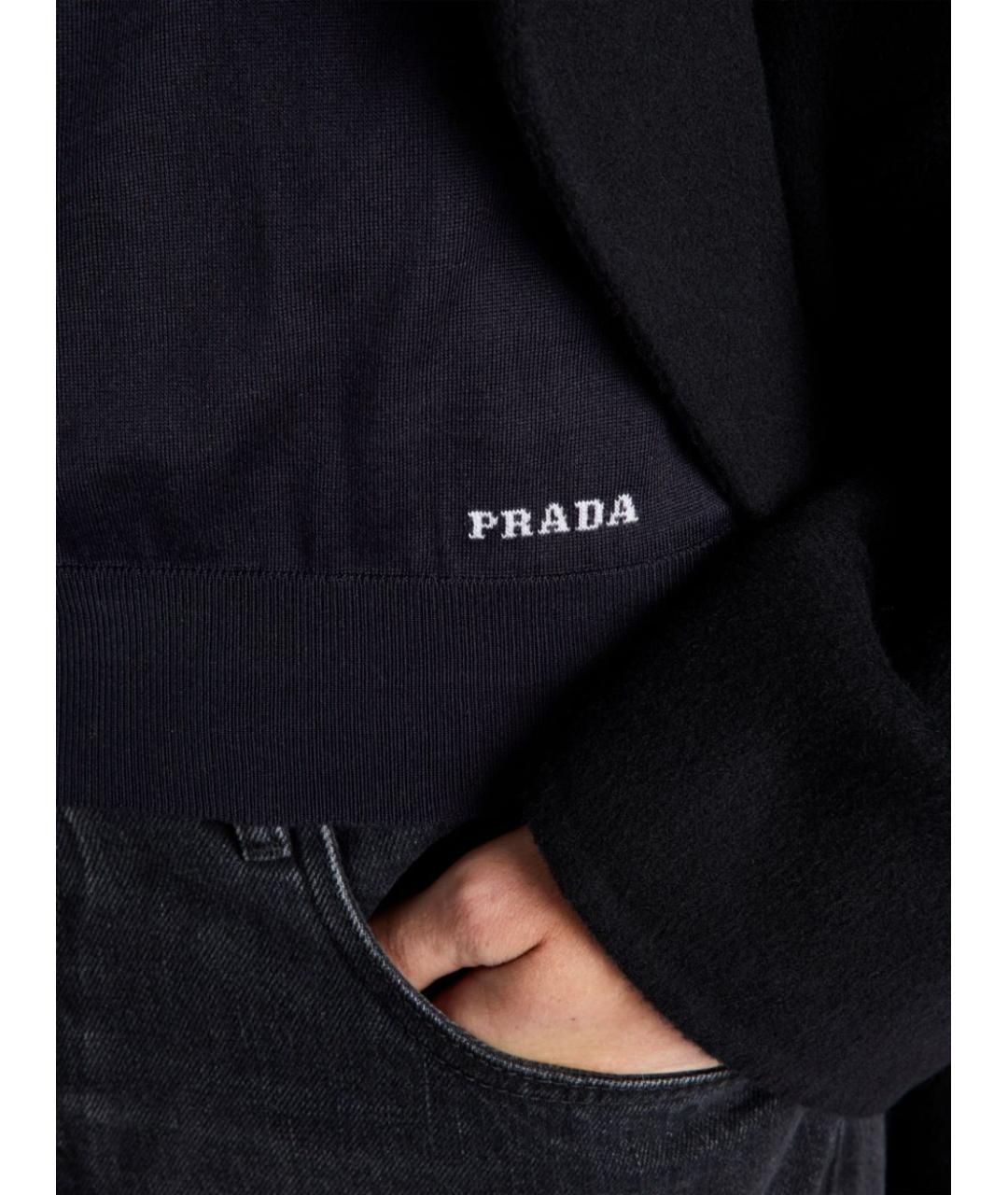 PRADA Синий шелковый джемпер / свитер, фото 4