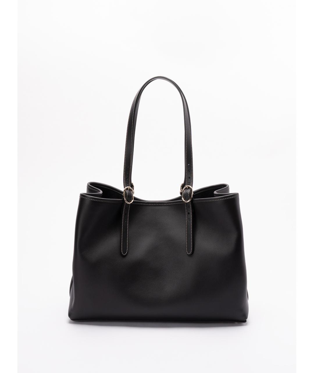 GUCCI Черная кожаная сумка тоут, фото 2