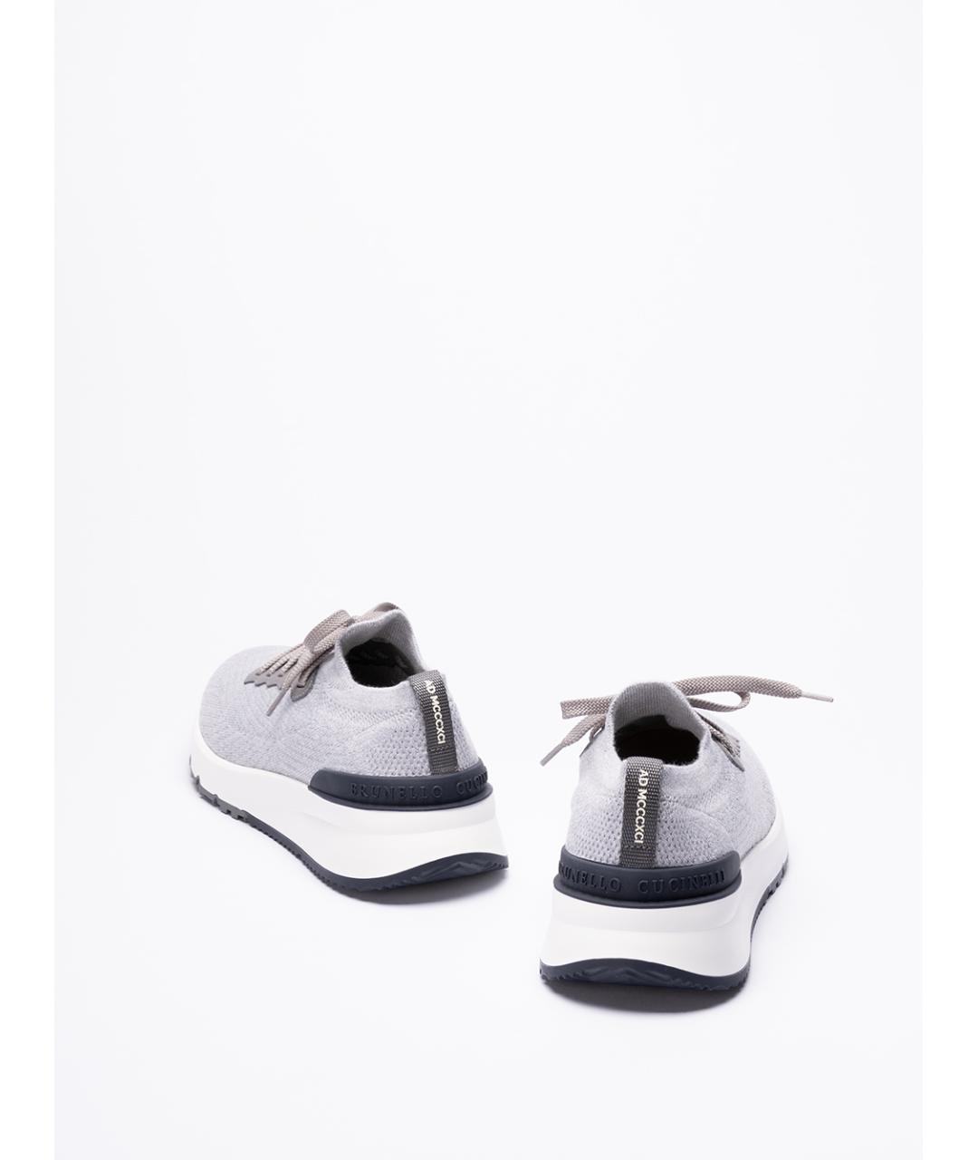 BRUNELLO CUCINELLI Мульти текстильные низкие кроссовки / кеды, фото 3