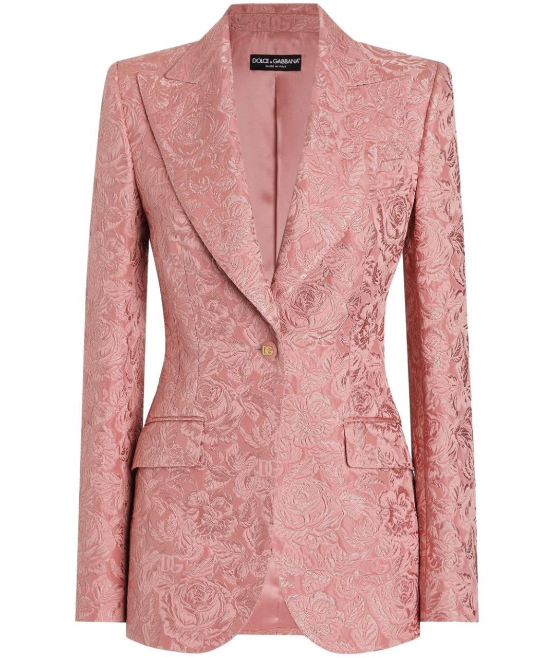 DOLCE&GABBANA Розовый жакет/пиджак, фото 1