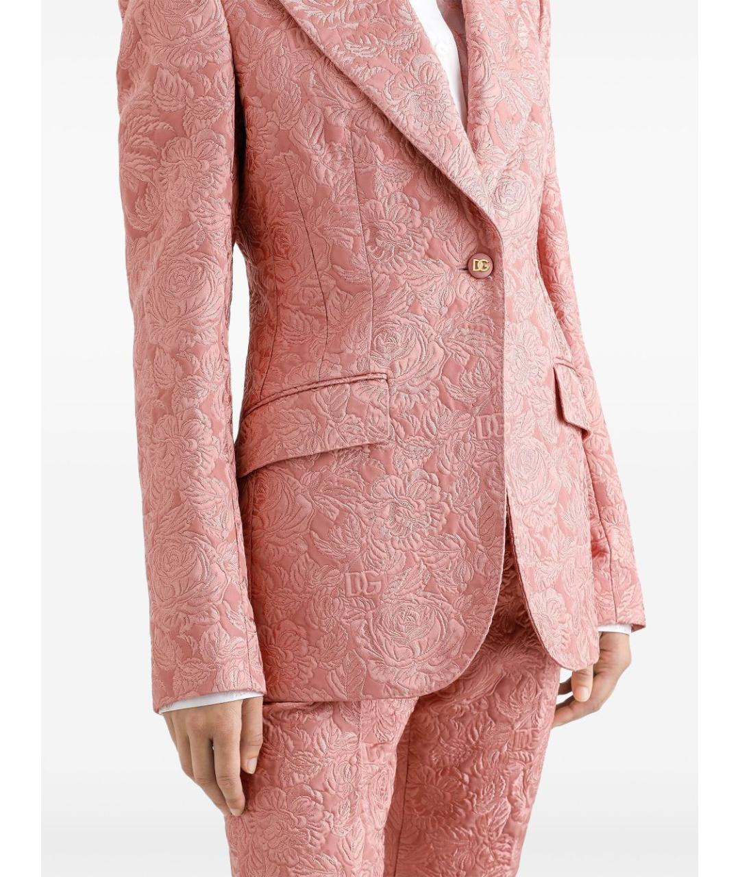 DOLCE&GABBANA Розовый жакет/пиджак, фото 5