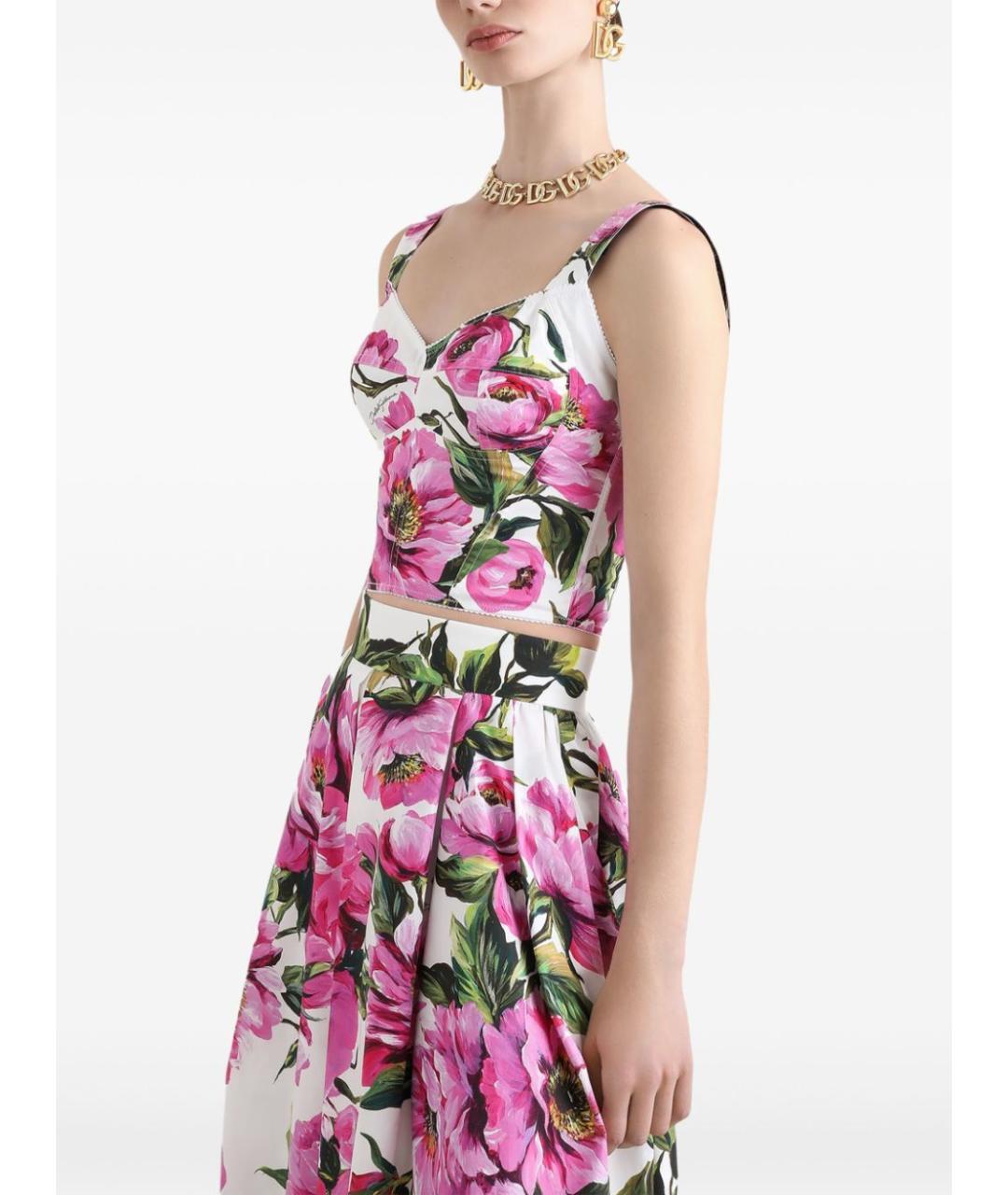 DOLCE&GABBANA Мульти хлопковый корсет, фото 4