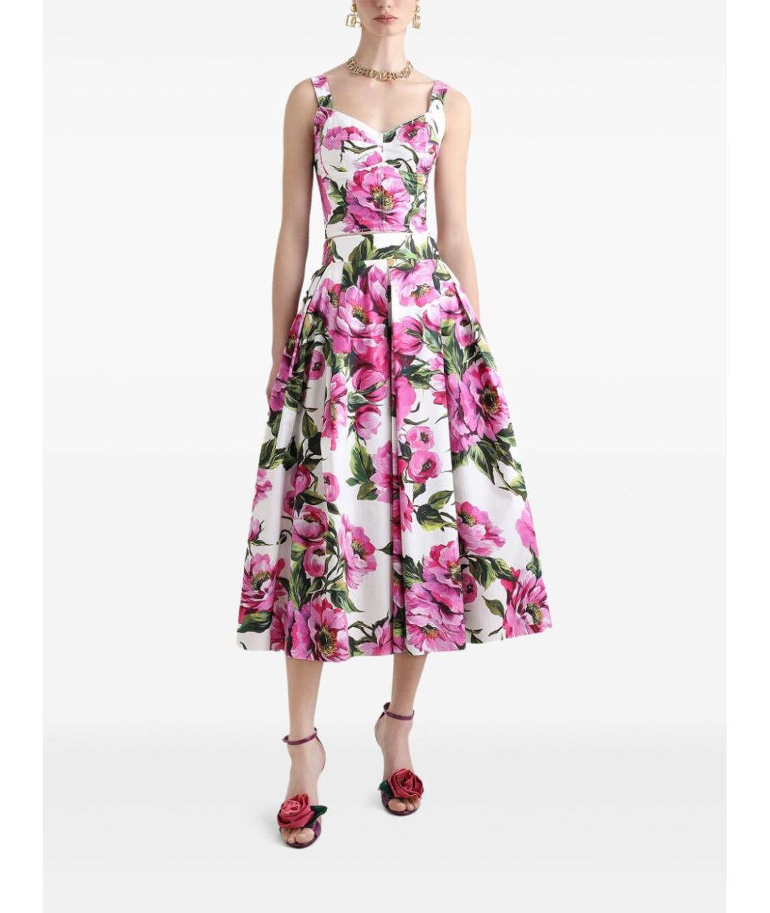 DOLCE&GABBANA Мульти хлопковый корсет, фото 2
