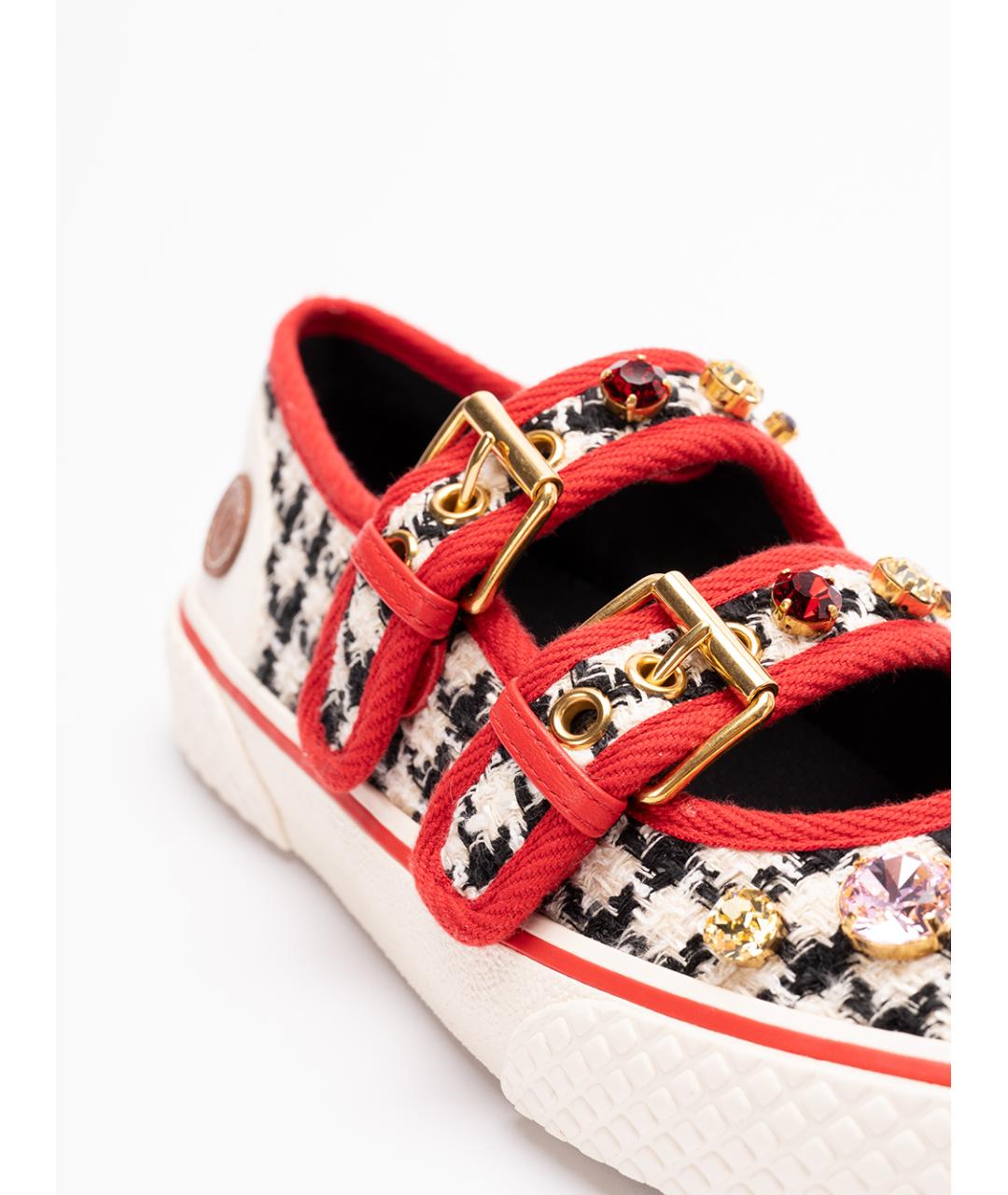 VALENTINO Красные текстильные кеды, фото 6
