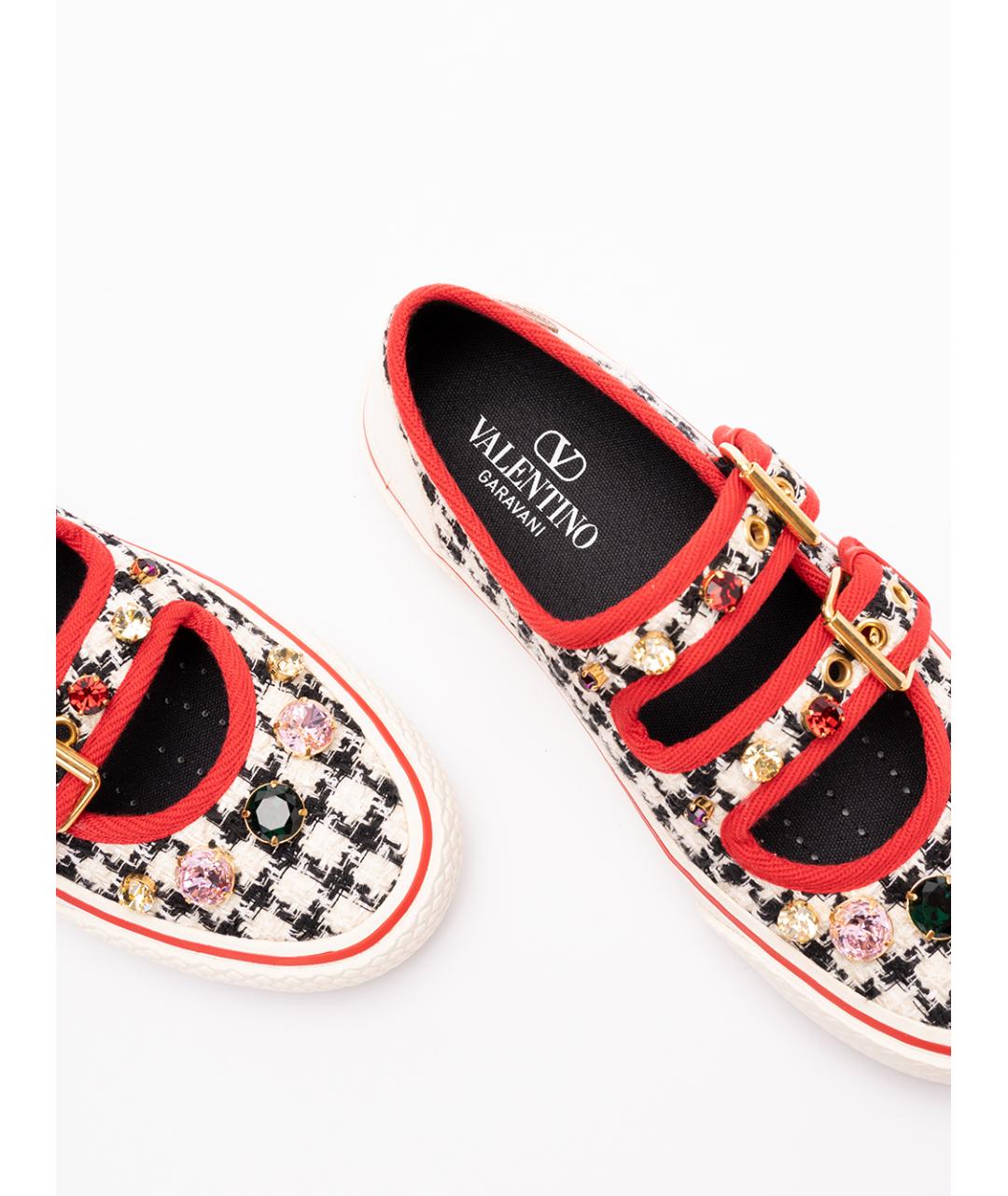 VALENTINO Красные текстильные кеды, фото 5