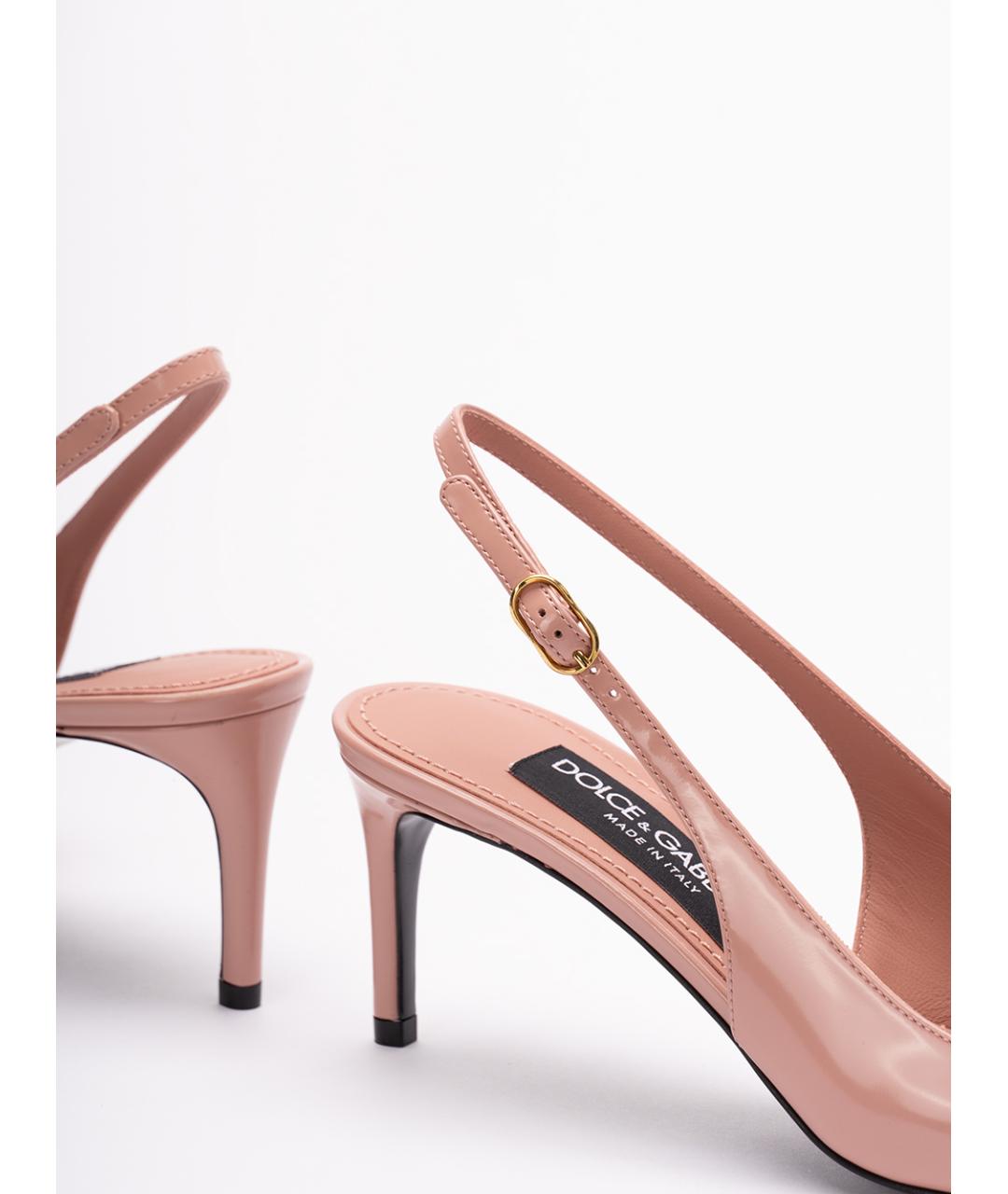 DOLCE&GABBANA Розовые туфли из лакированной кожи, фото 6