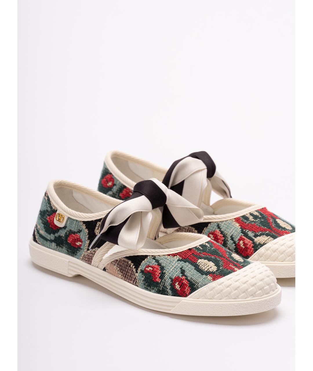 VALENTINO Мульти текстильные кеды, фото 5