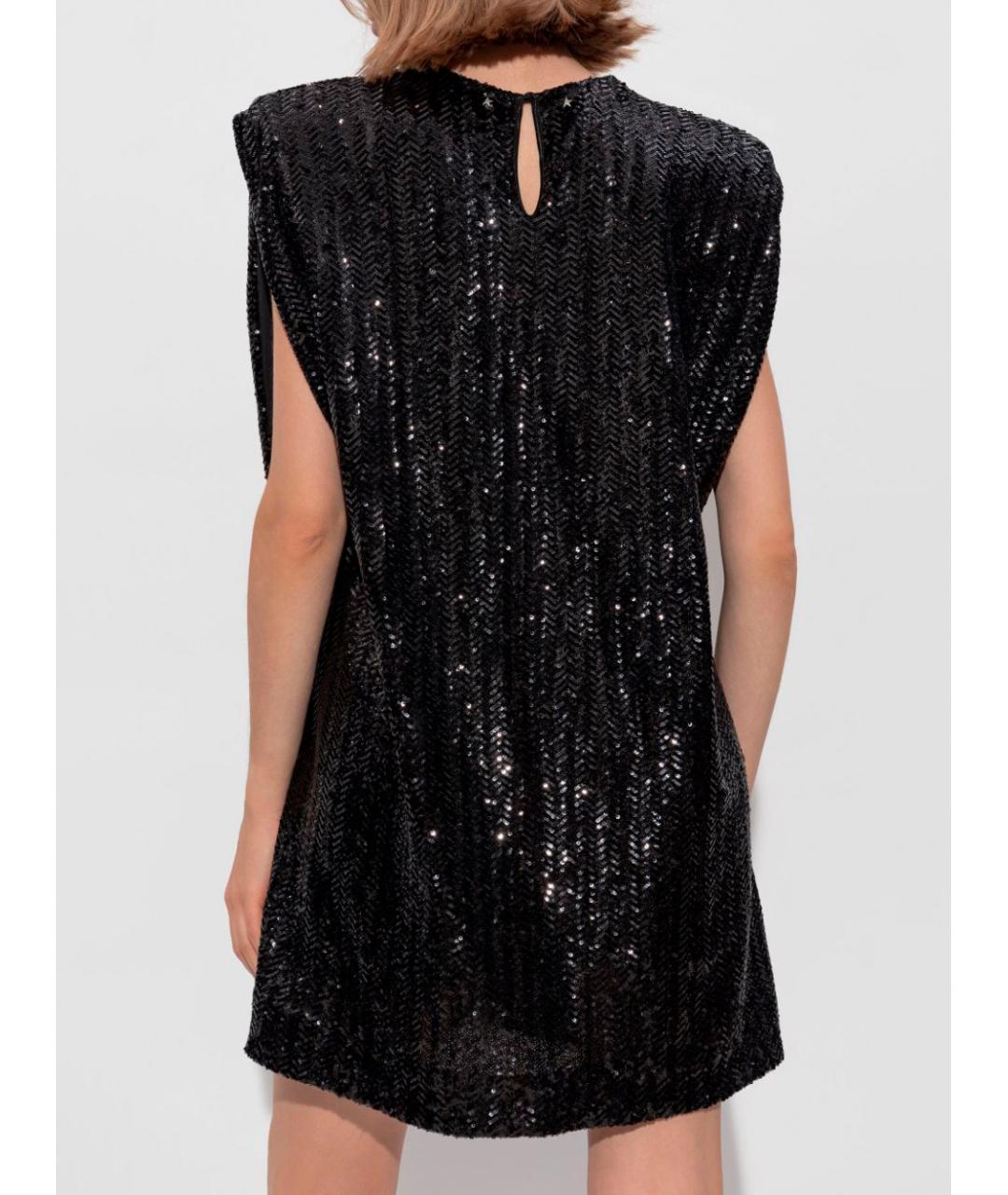 GOLDEN GOOSE DELUXE BRAND Черное полиэстеровое коктейльное платье, фото 4