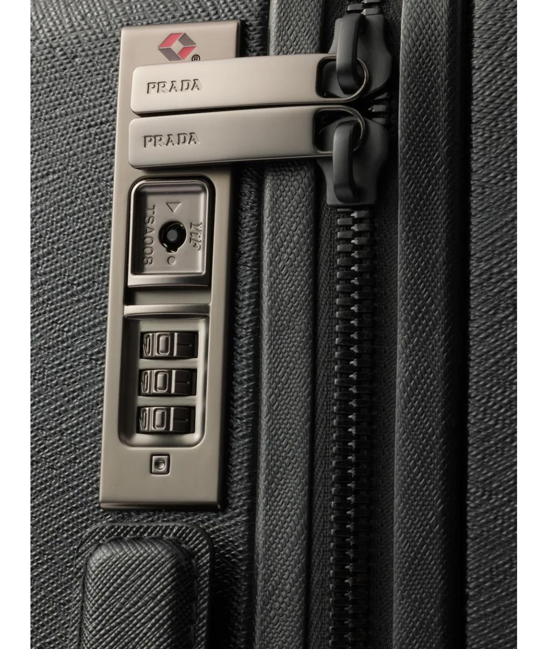 PRADA Черный чемодан, фото 6