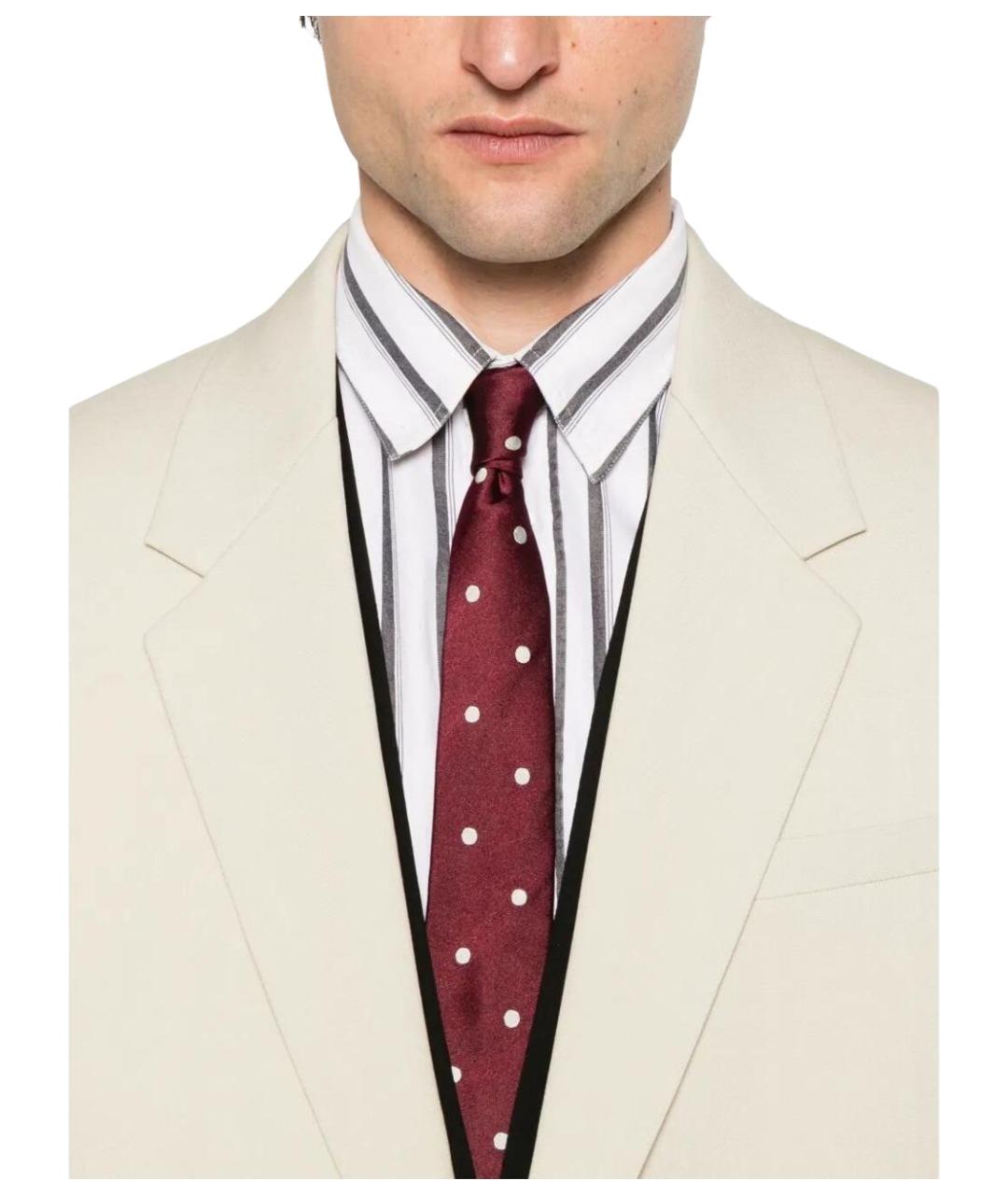 SAINT LAURENT Бежевый шерстяной пиджак, фото 4