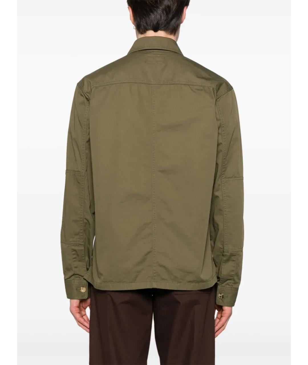 SAINT LAURENT Хаки хлопковая куртка, фото 4