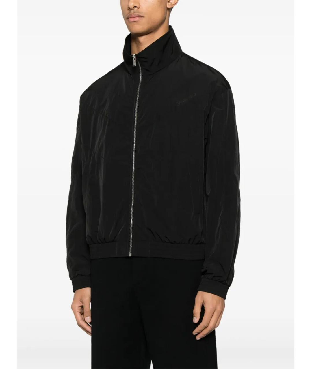 SAINT LAURENT Черная полиамидовая куртка, фото 5