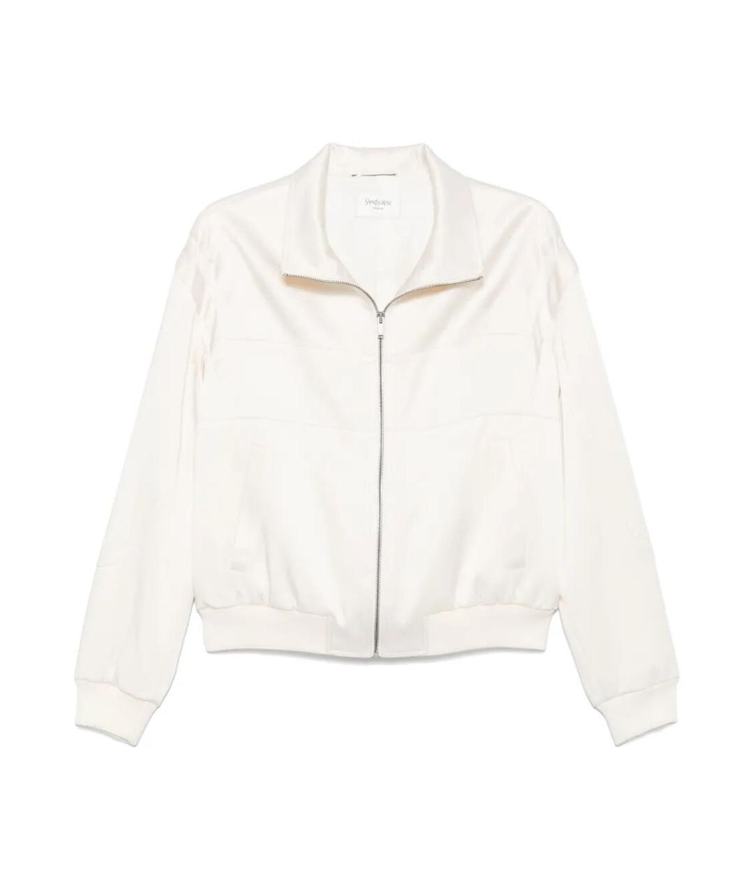 SAINT LAURENT Белая ацетатная куртка, фото 1