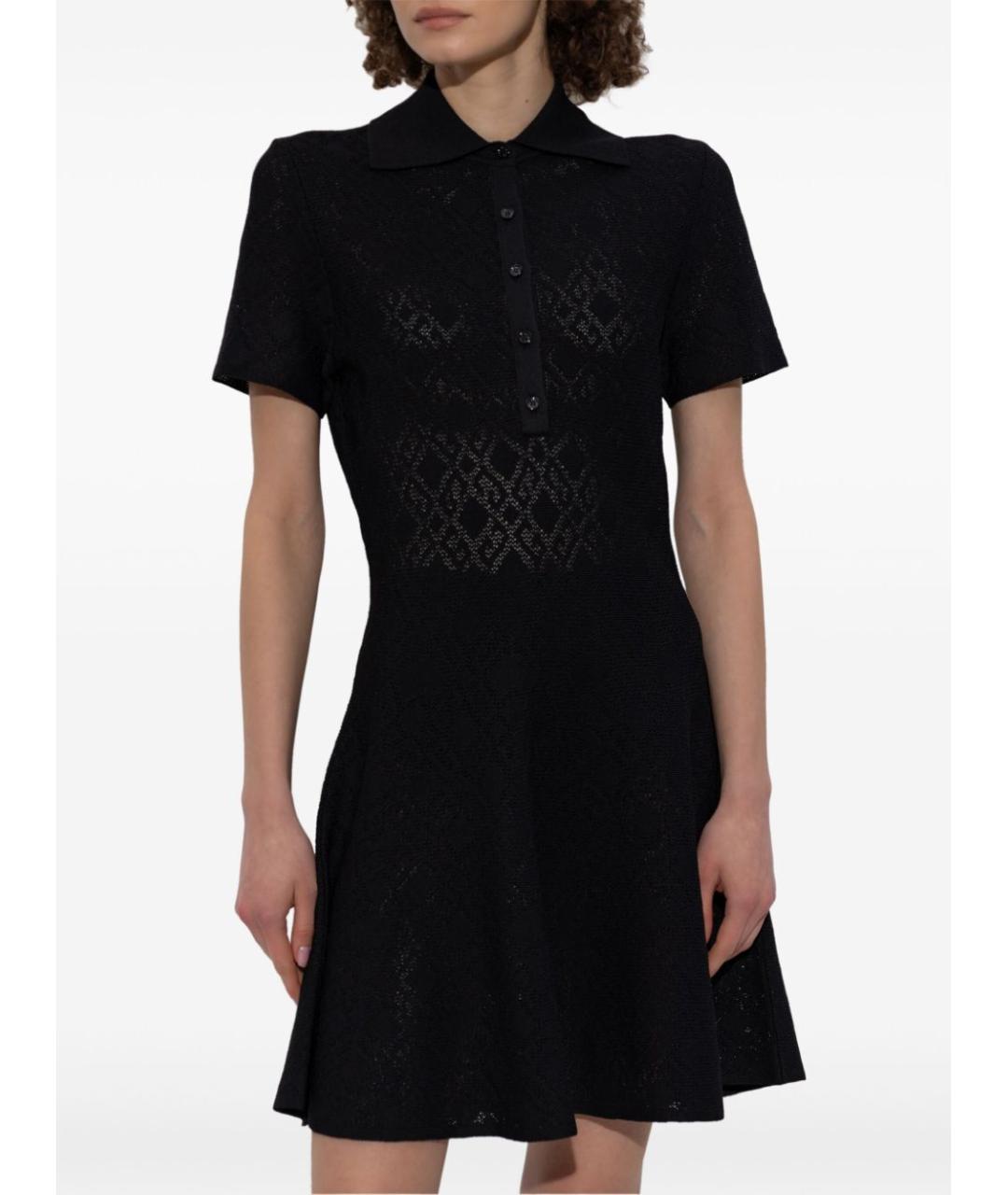 GIVENCHY Черное вискозное повседневное платье, фото 2
