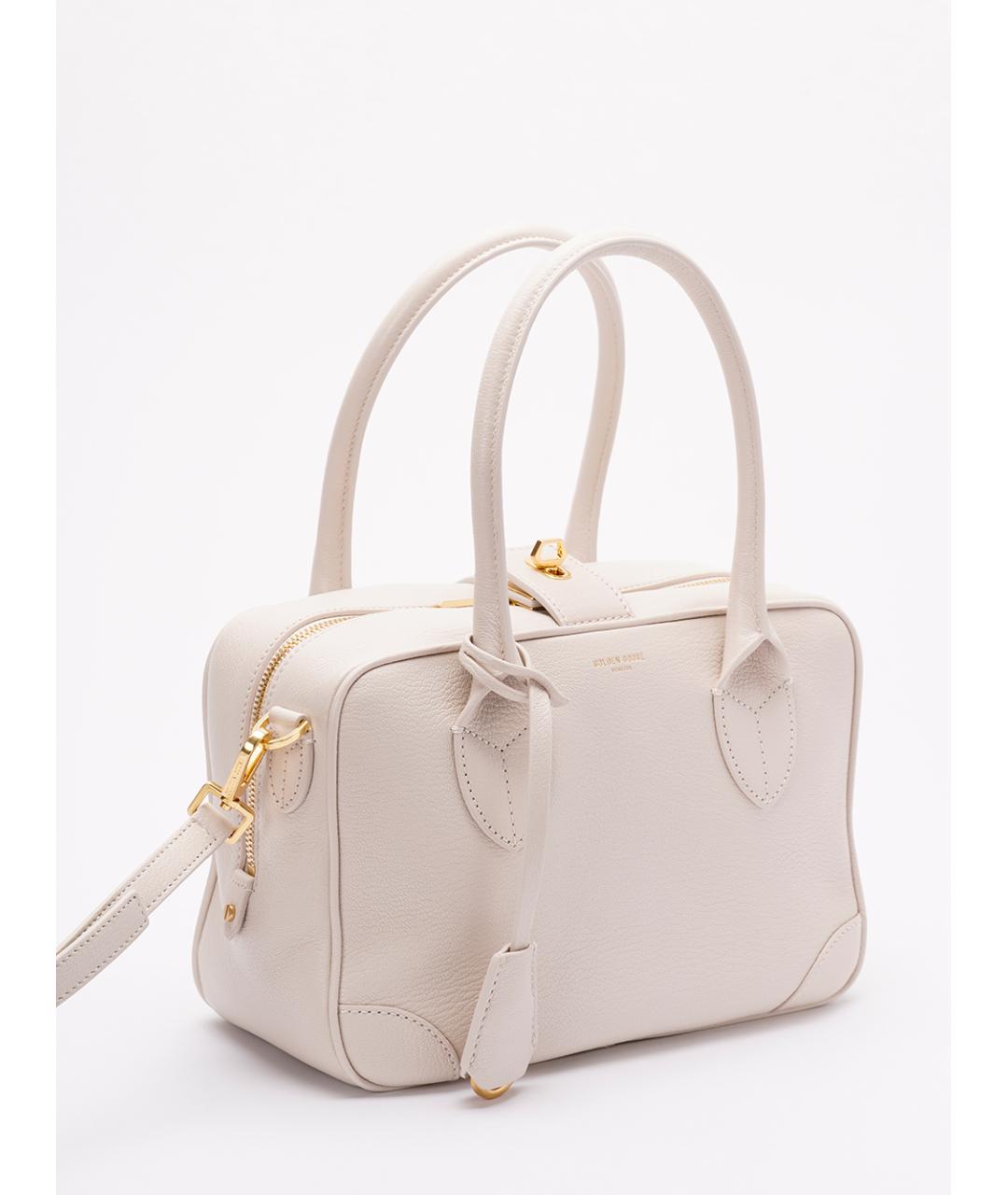 GOLDEN GOOSE DELUXE BRAND Бежевая кожаная сумка тоут, фото 3