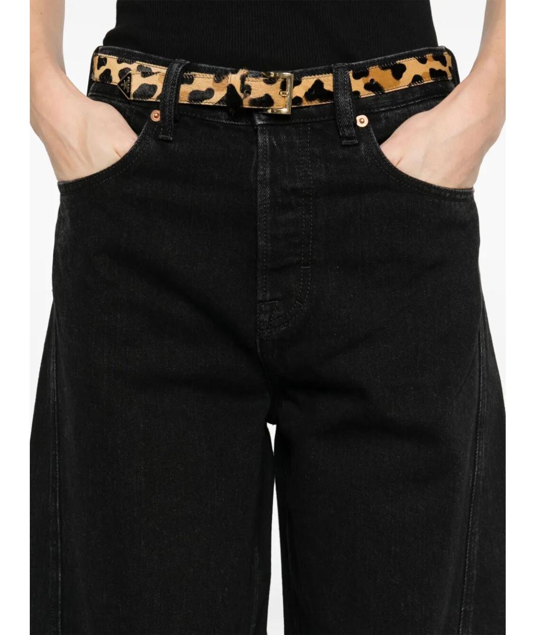 GUCCI Черные хлопковые прямые джинсы, фото 5