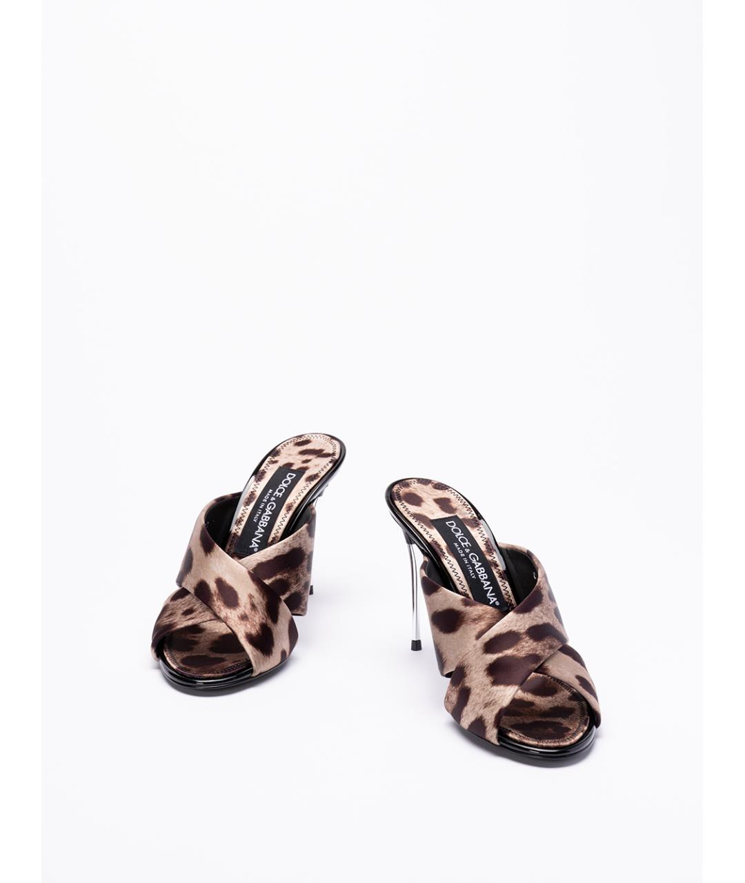DOLCE&GABBANA Мульти текстильные мюли, фото 2