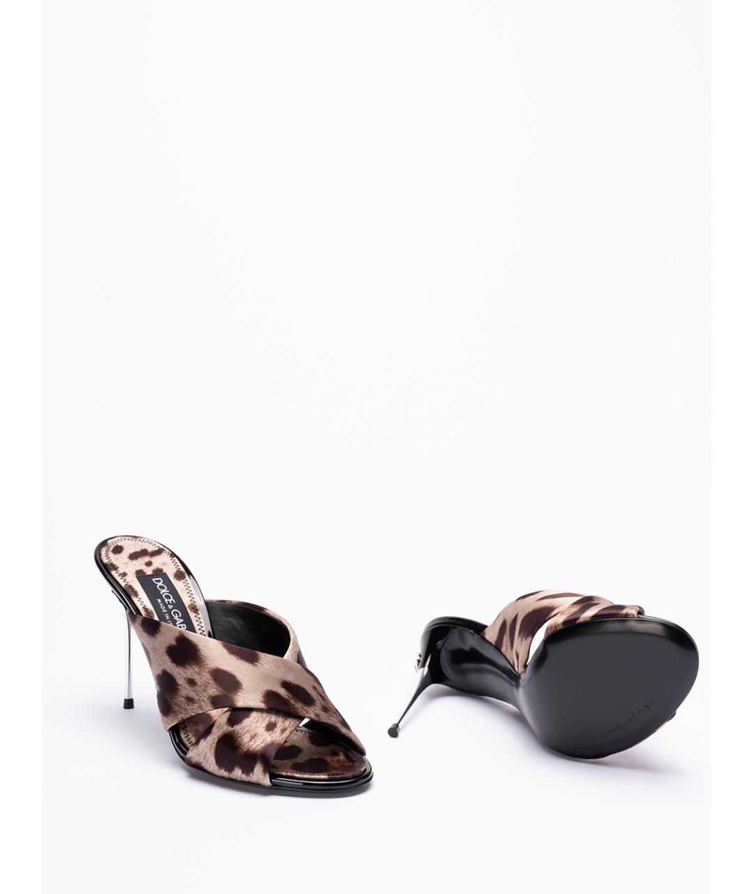 DOLCE&GABBANA Мульти текстильные мюли, фото 4