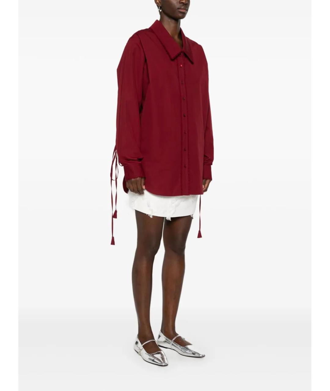 GUCCI Красная хлопковая рубашка, фото 4