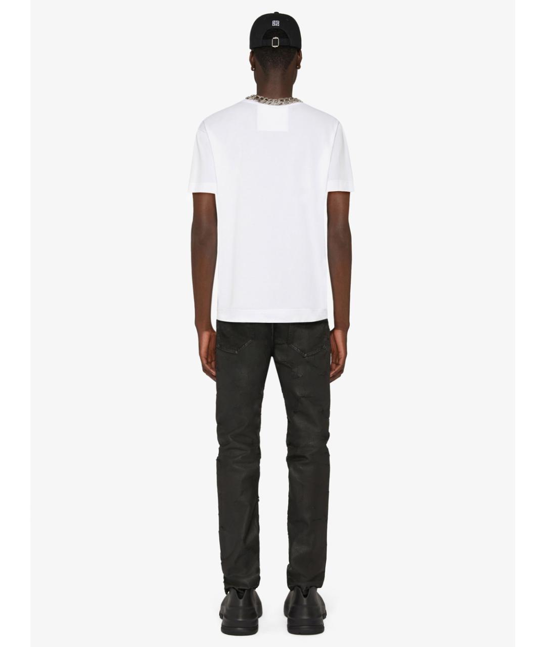 GIVENCHY Белая хлопковая футболка, фото 4
