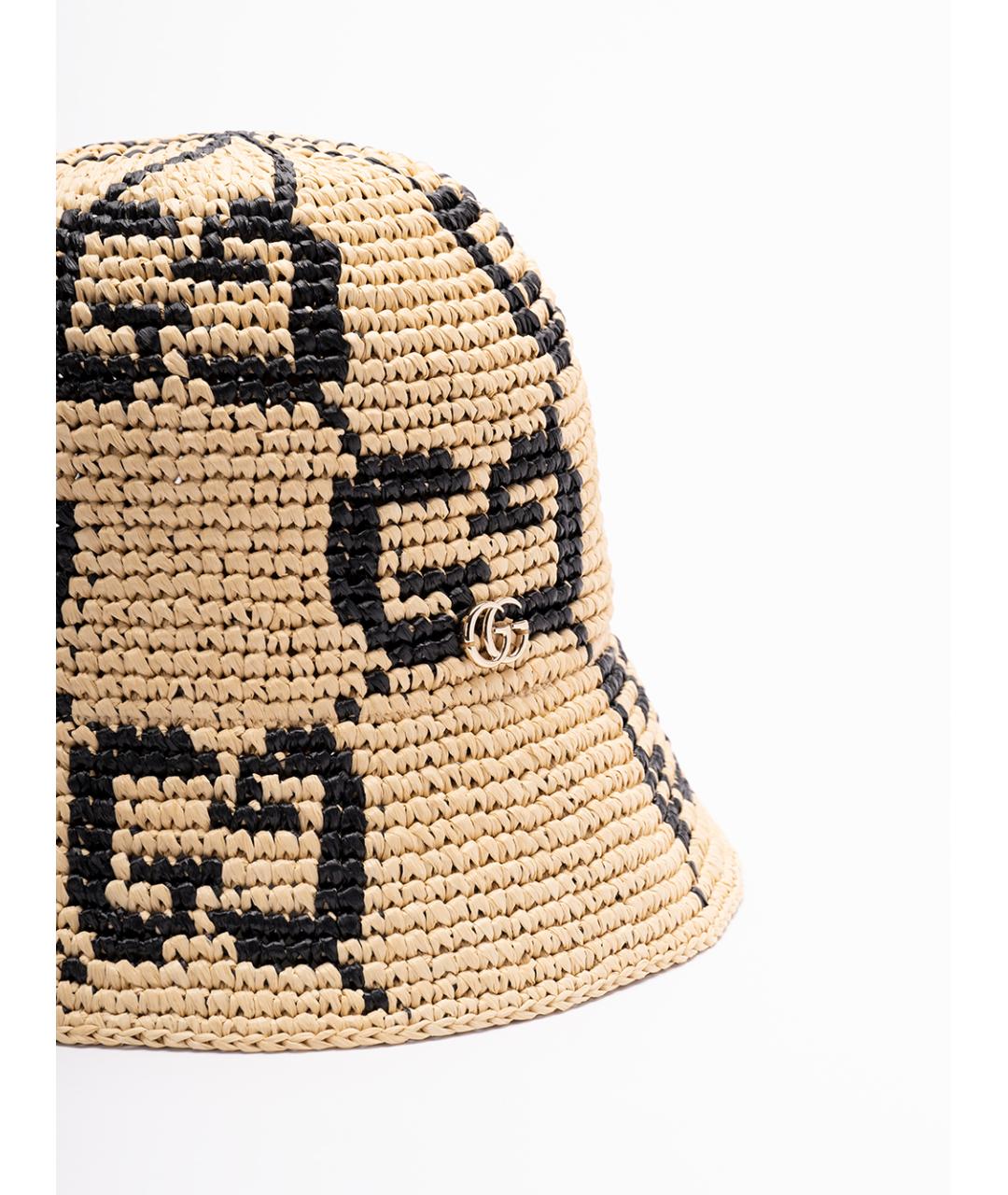 GUCCI Бежевая шляпа, фото 3