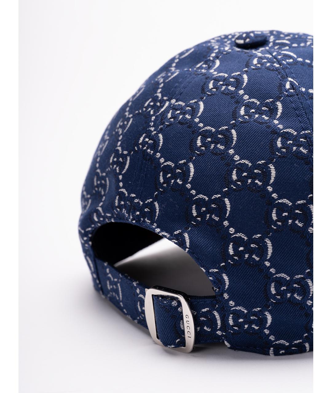 GUCCI Синяя хлопковая кепка/бейсболка, фото 4
