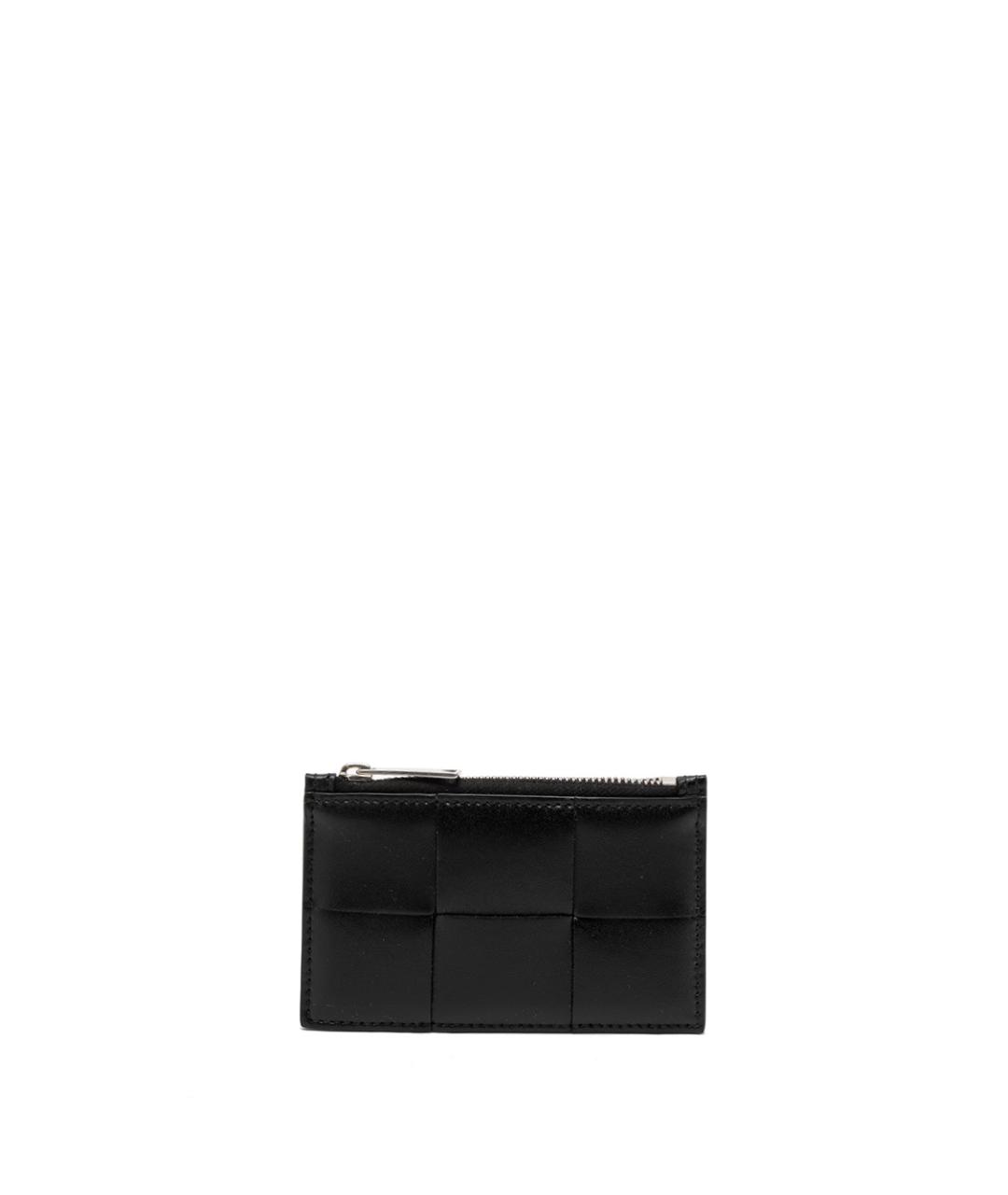 BOTTEGA VENETA Черный кожаный кардхолдер, фото 1