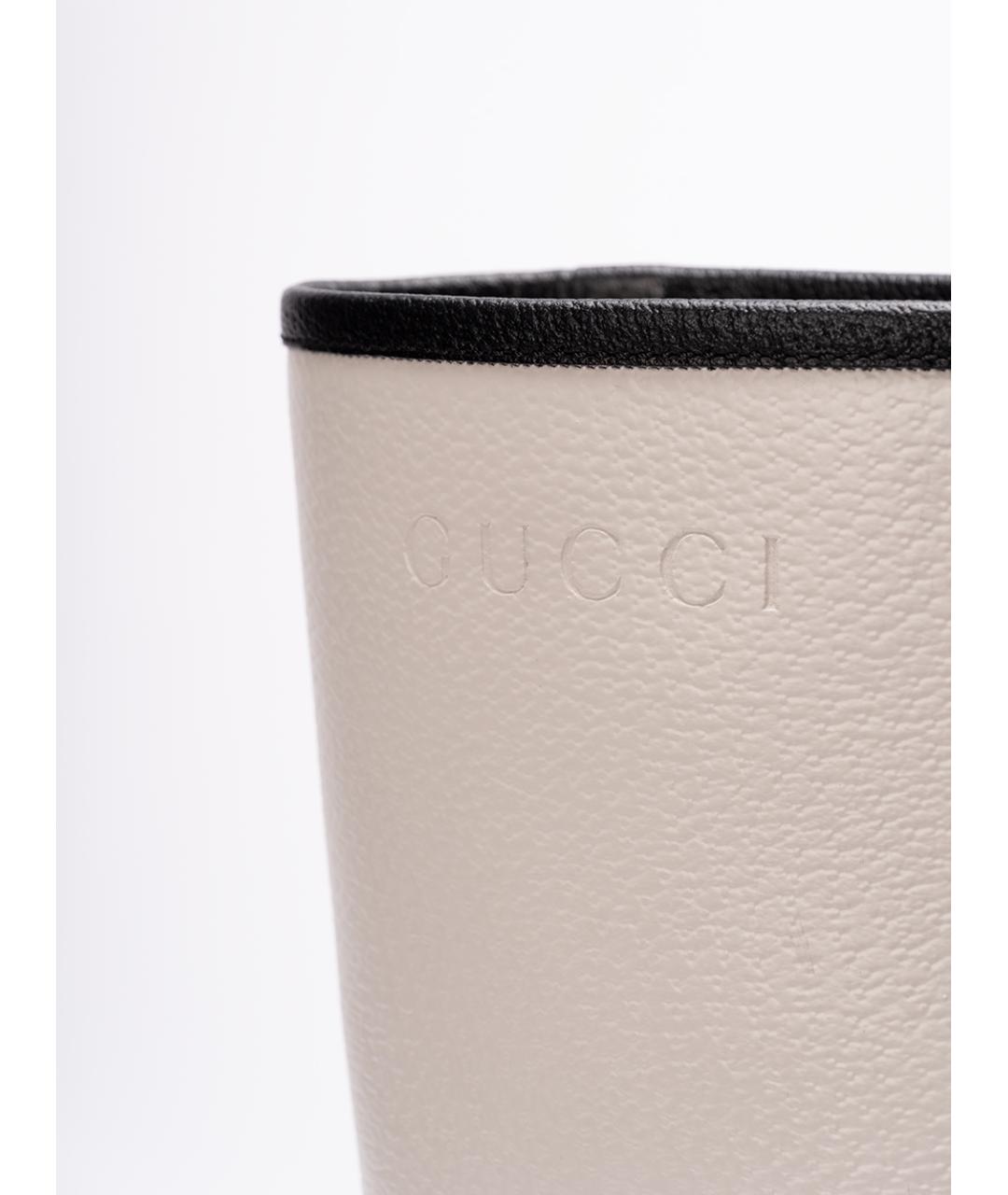 GUCCI Черные кожаные высокие ботинки, фото 5