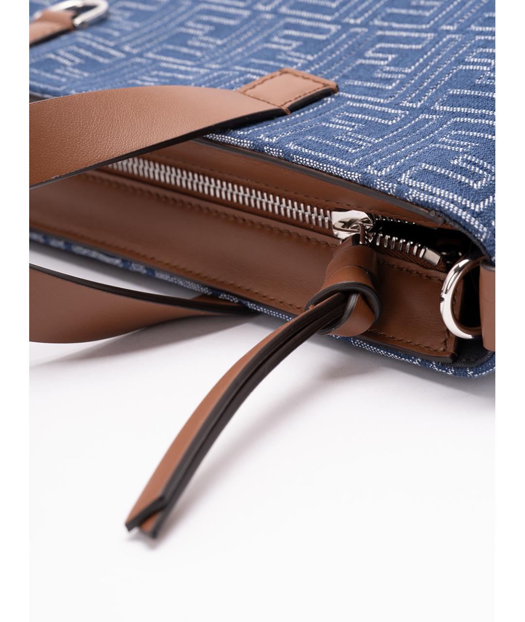 FENDI Синяя хлопковая сумка тоут, фото 6
