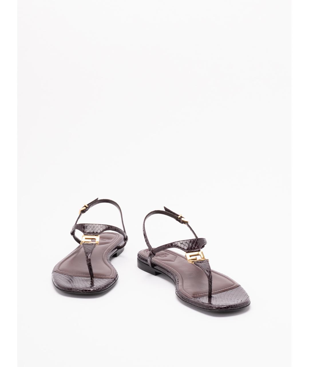 FENDI Мульти кожаные сандалии, фото 2