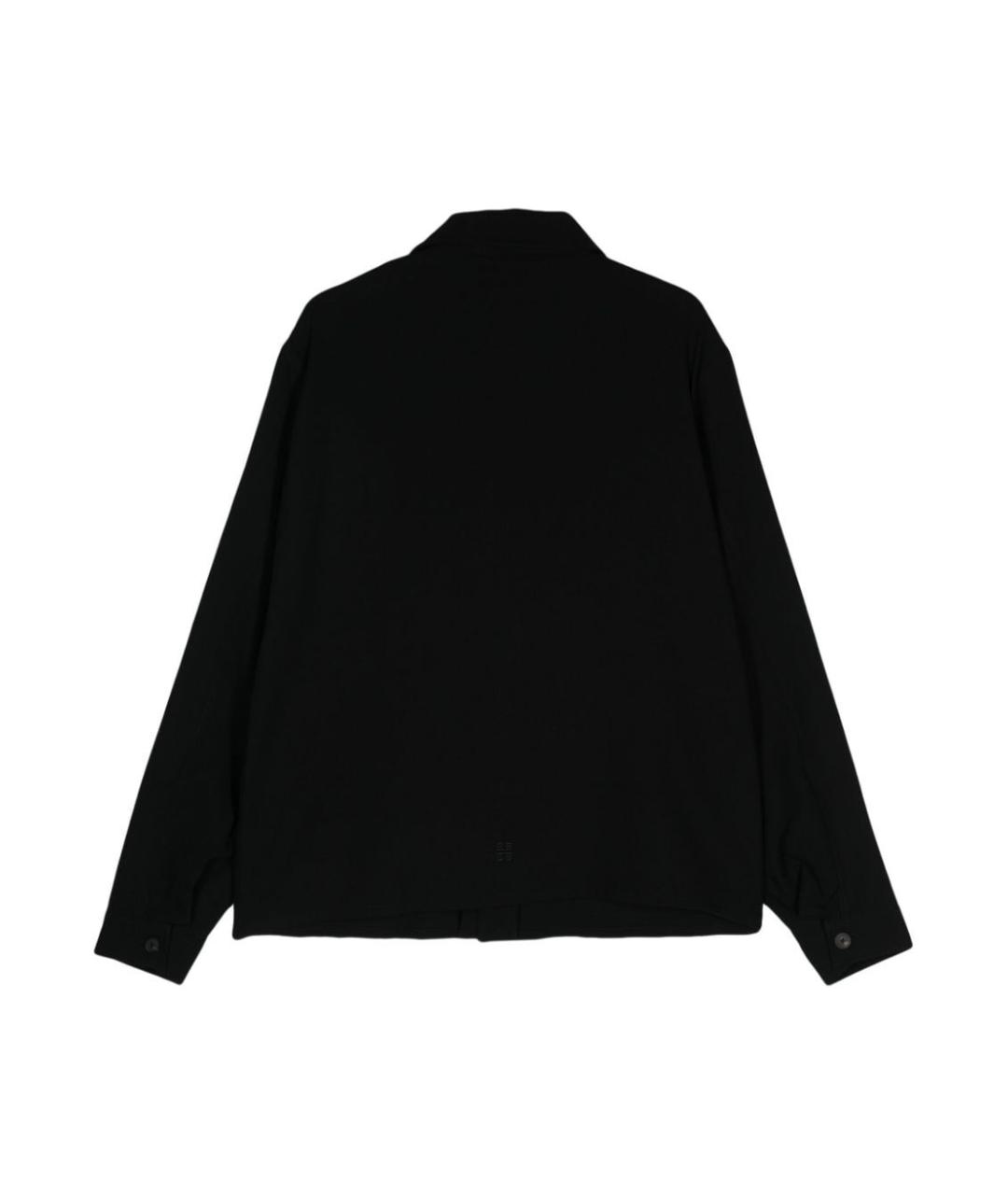 GIVENCHY Черная шерстяная кэжуал рубашка, фото 2