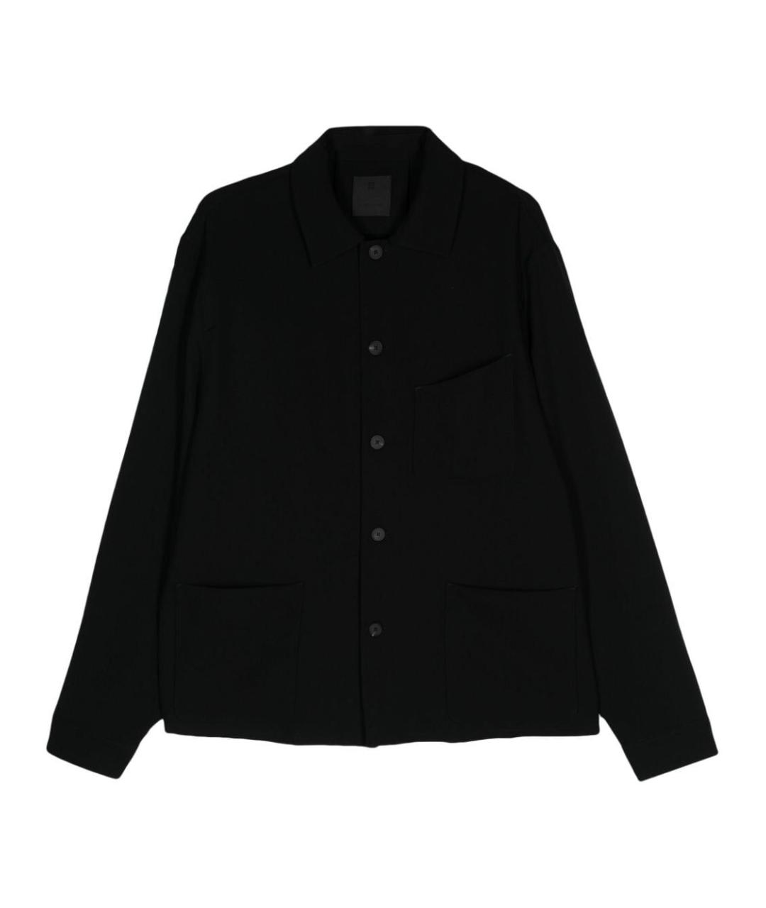 GIVENCHY Черная шерстяная кэжуал рубашка, фото 1