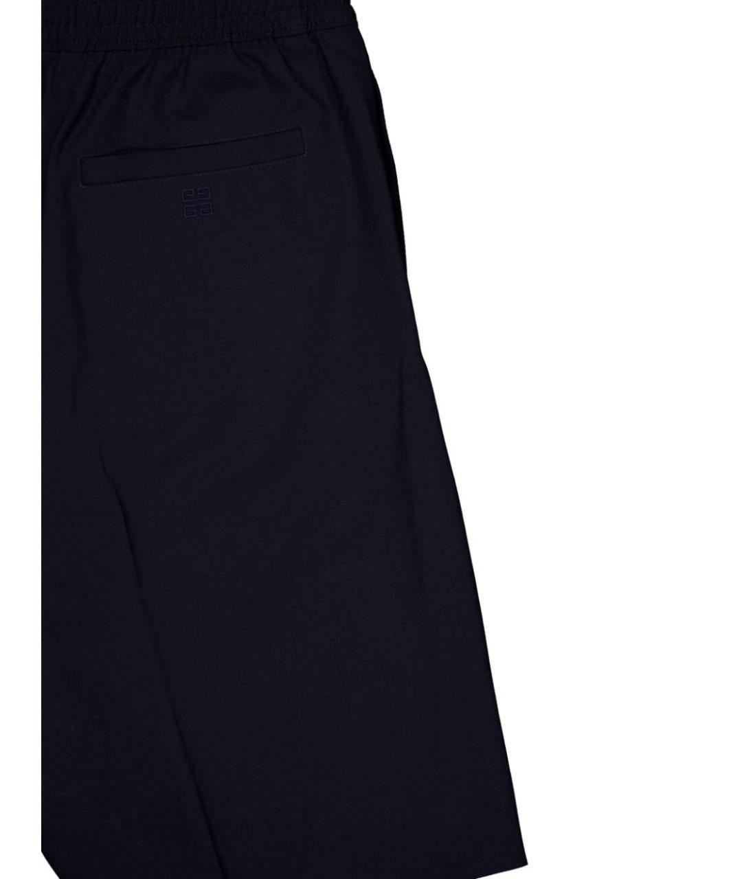 GIVENCHY Темно-синие шерстяные шорты, фото 3