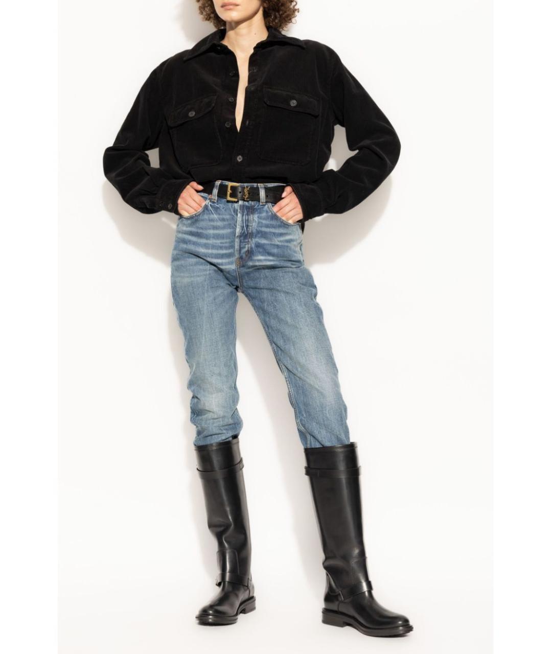 SAINT LAURENT Черная хлопковая куртка, фото 2