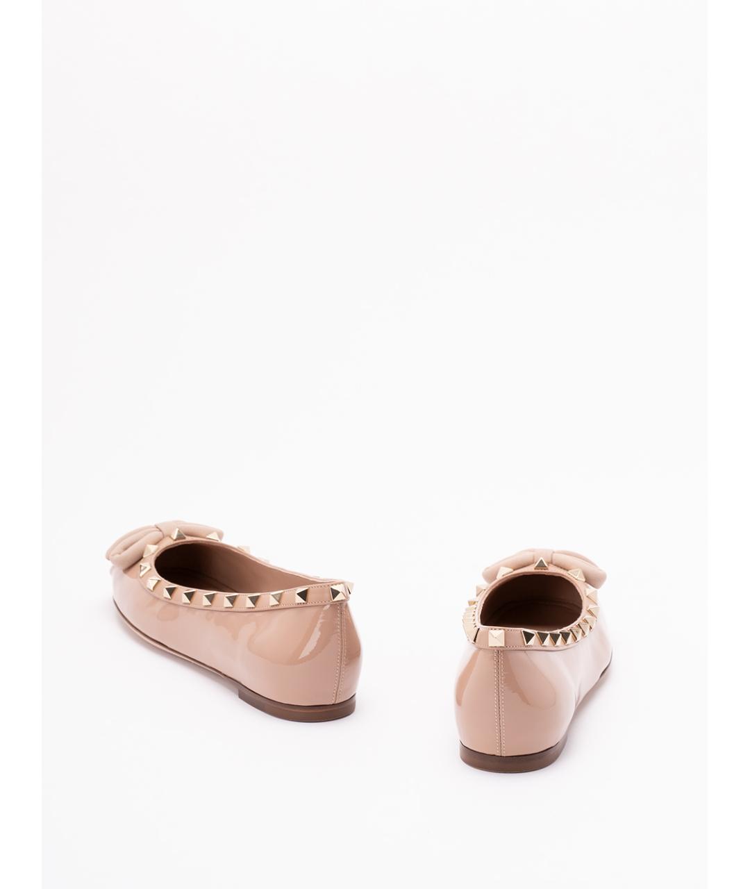 VALENTINO Розовые балетки из лакированной кожи, фото 3