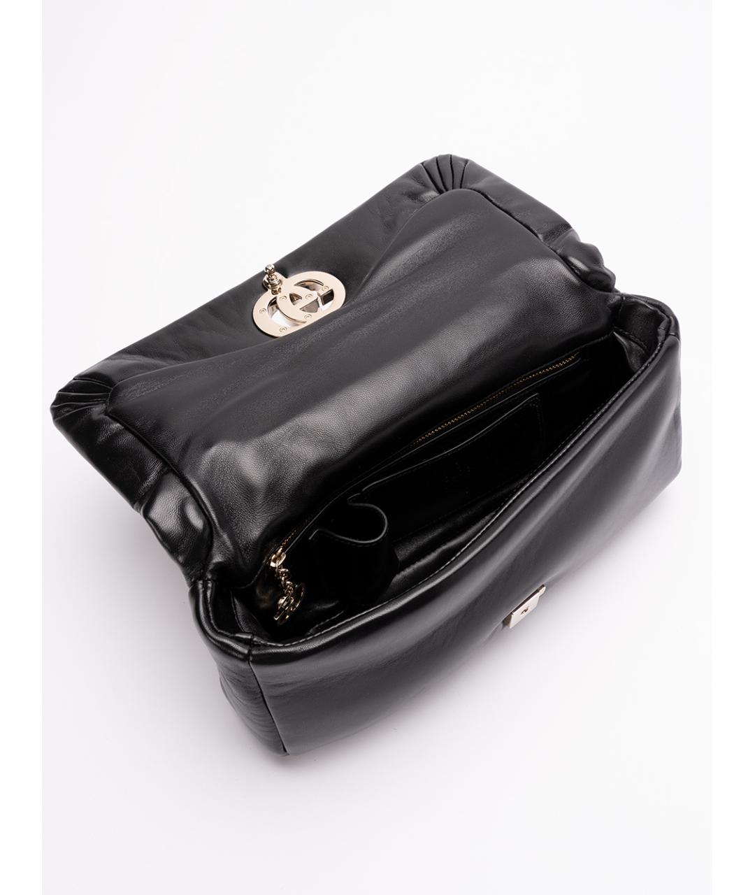 GUCCI Черная кожаная сумка с короткими ручками, фото 5
