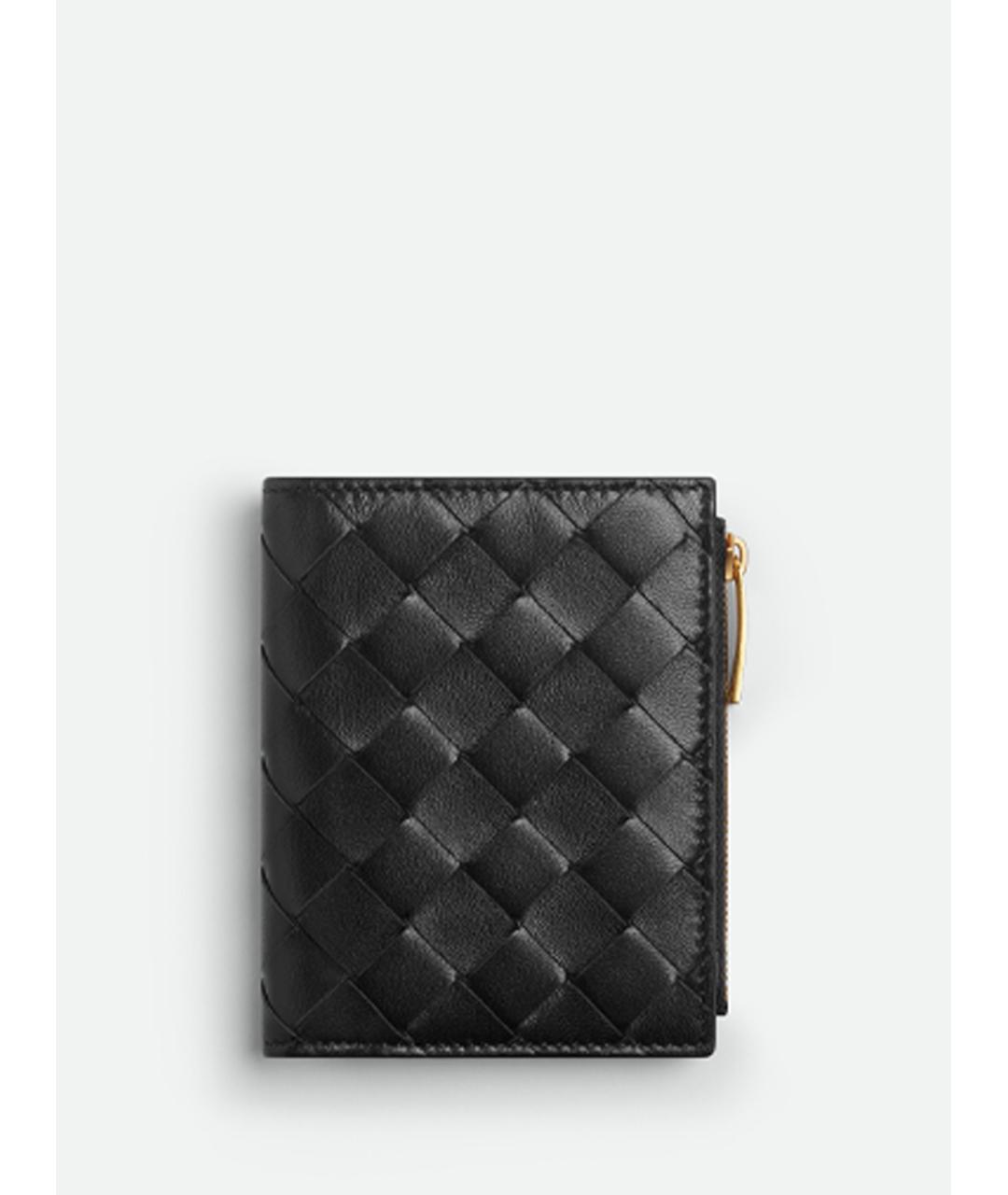 BOTTEGA VENETA Черный кожаный кошелек, фото 5
