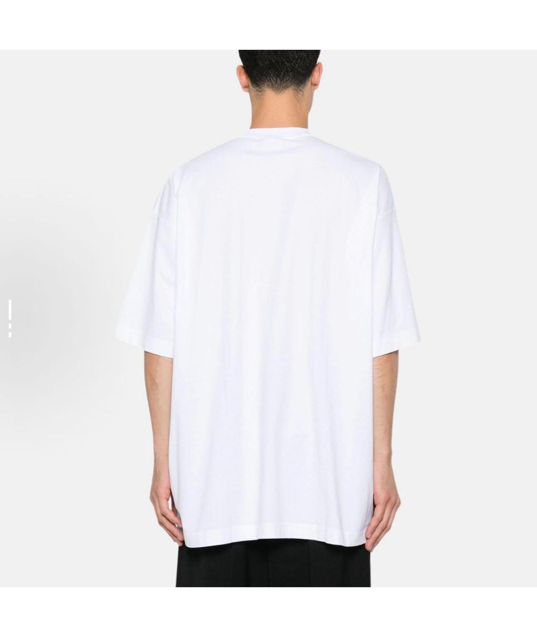 VETEMENTS Белая хлопковая футболка, фото 4