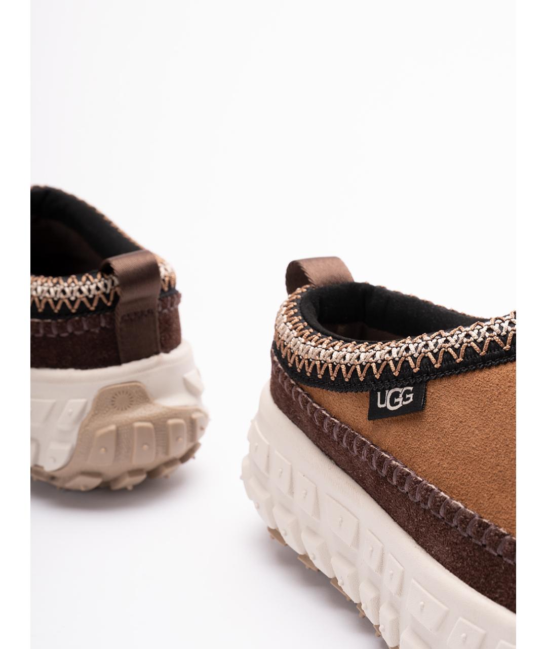 UGG AUSTRALIA Коричневые кожаные сабо, фото 5