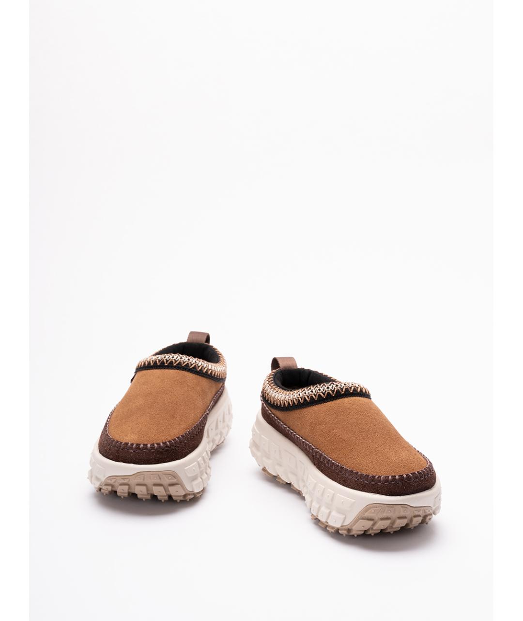 UGG AUSTRALIA Коричневые кожаные сабо, фото 2