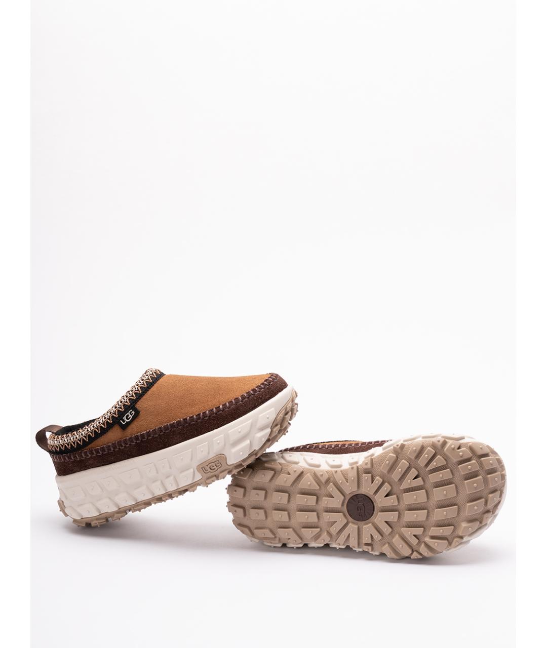 UGG AUSTRALIA Коричневые кожаные сабо, фото 4