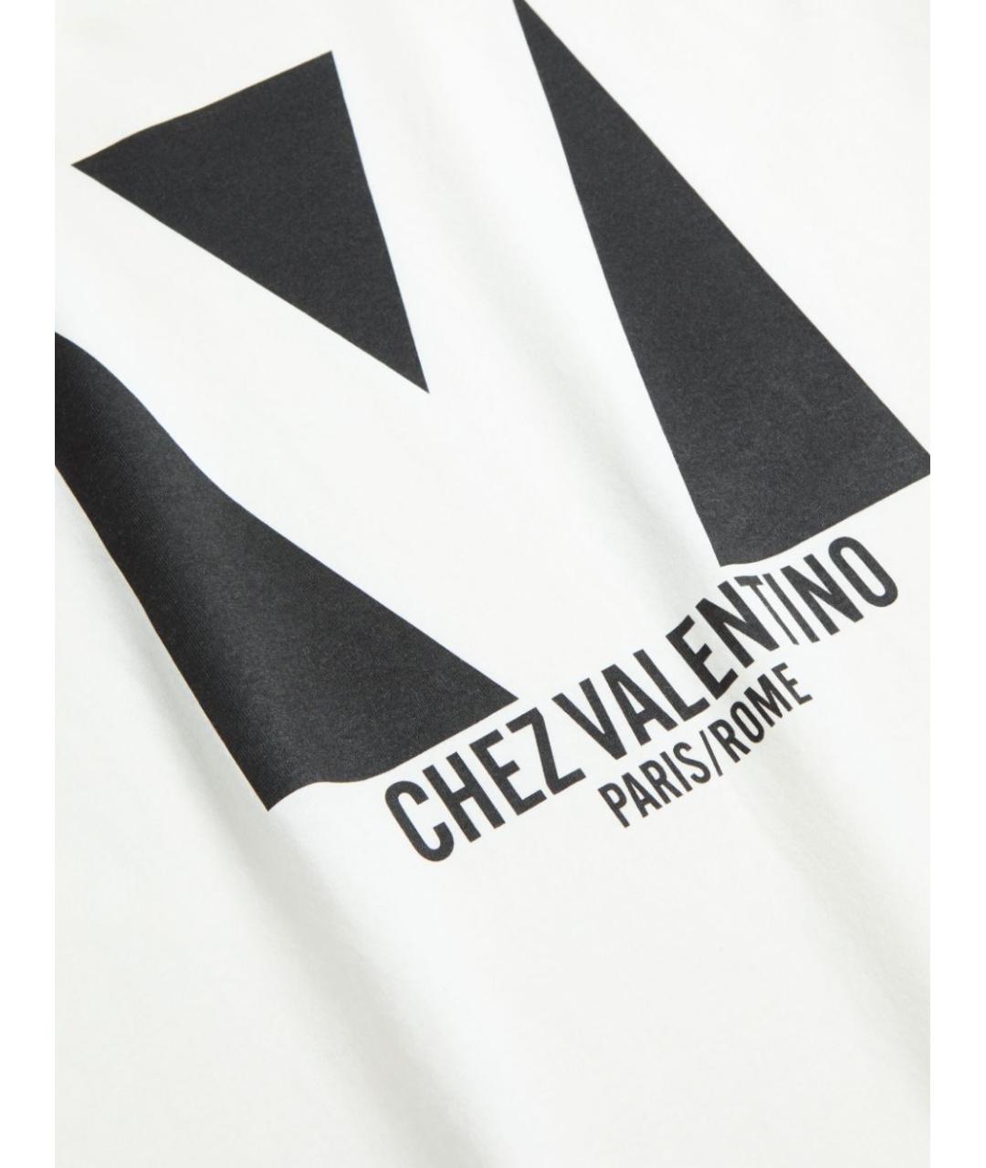 VALENTINO Белая хлопковая футболка, фото 6