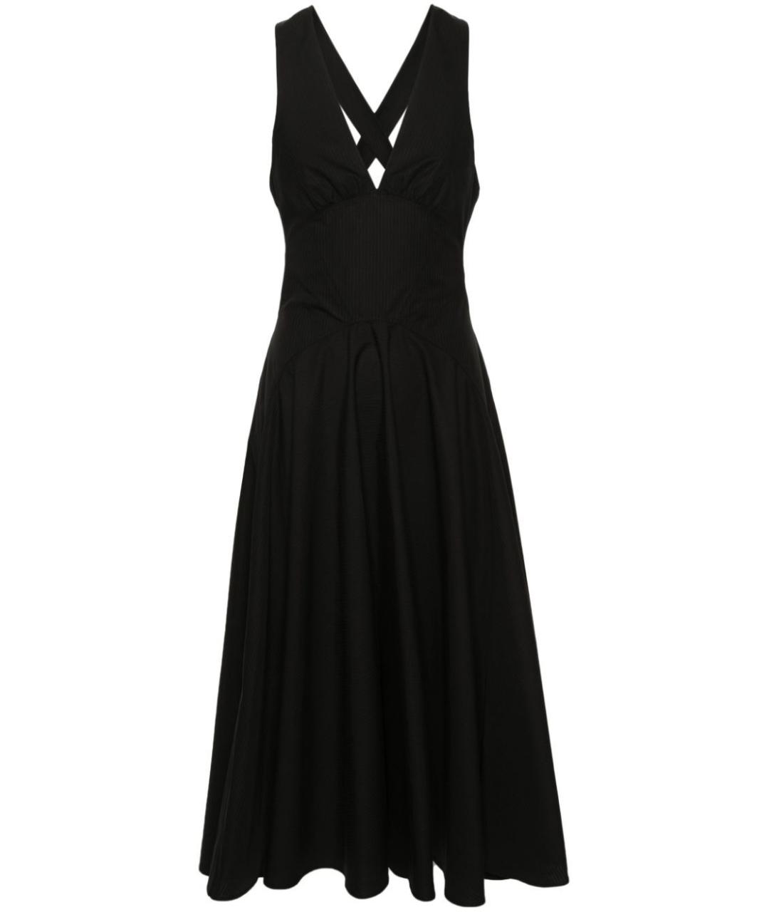 ALAIA Черное хлопковое повседневное платье, фото 1