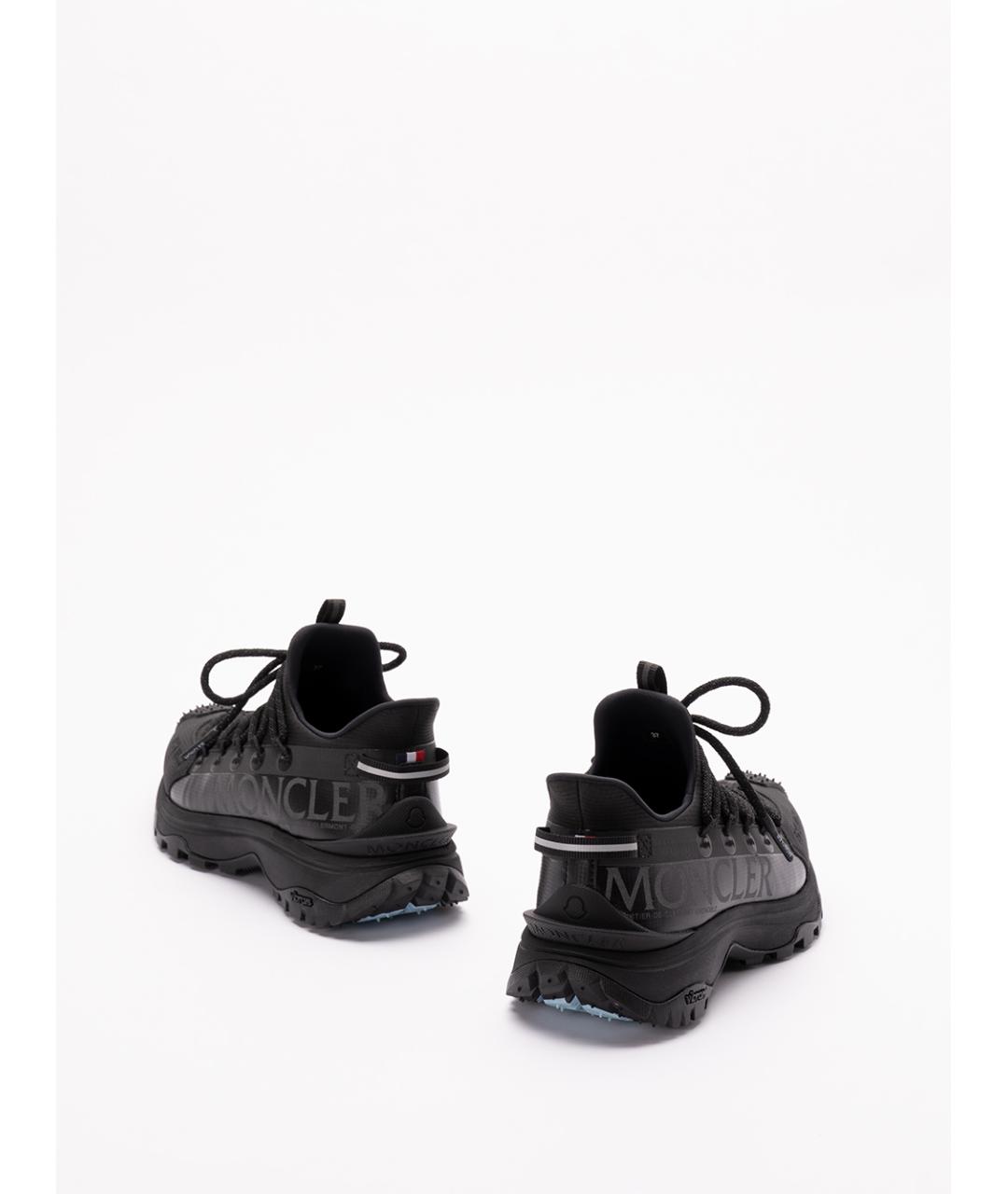 MONCLER Черные синтетические кроссовки, фото 3