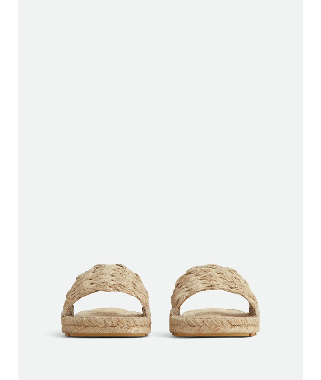 BOTTEGA VENETA Бежевые шлепанцы, фото 2
