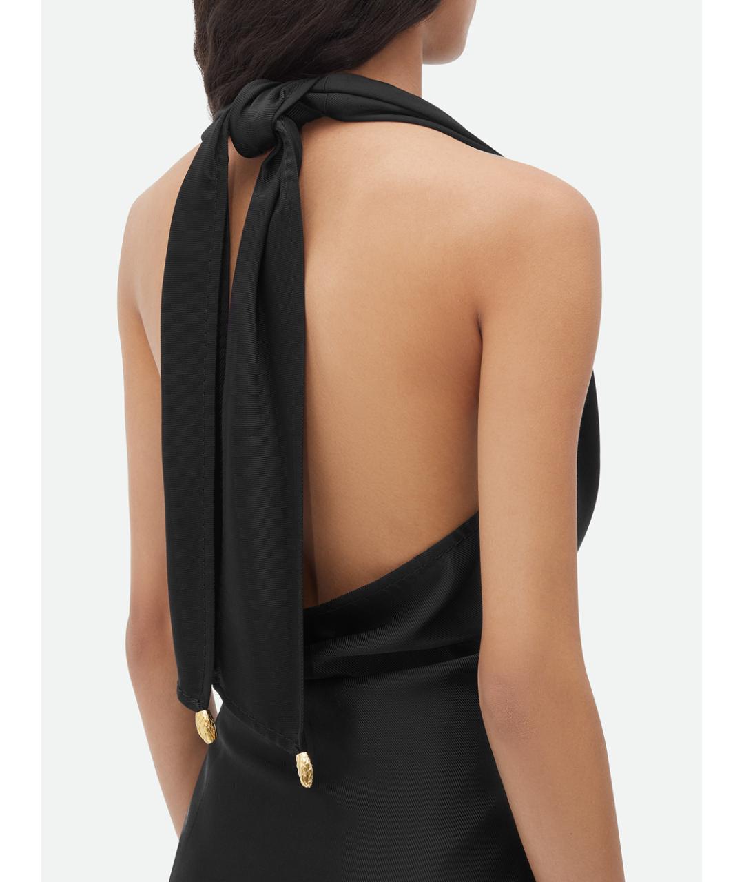 BOTTEGA VENETA Черная вискозная блузы, фото 5