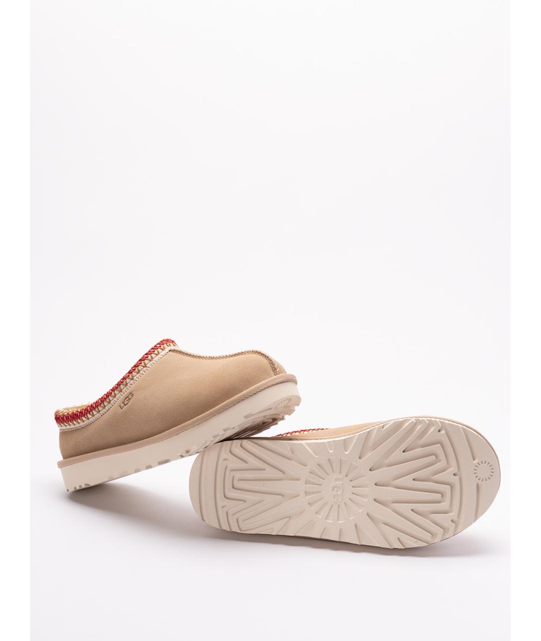 UGG AUSTRALIA Бежевые кожаные сабо, фото 4