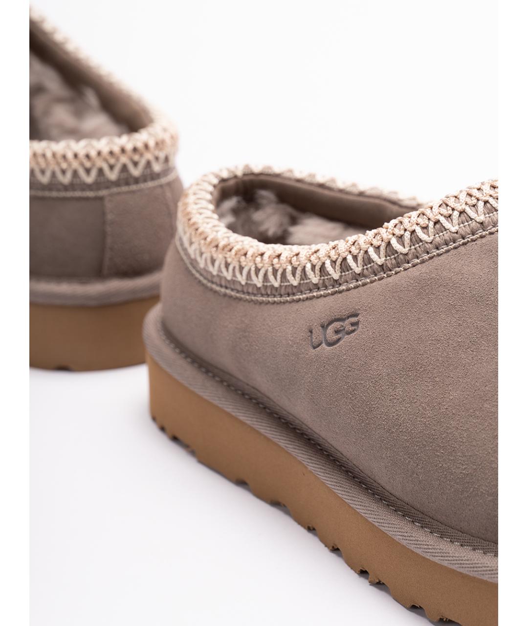 UGG AUSTRALIA Серые кожаные сабо, фото 5
